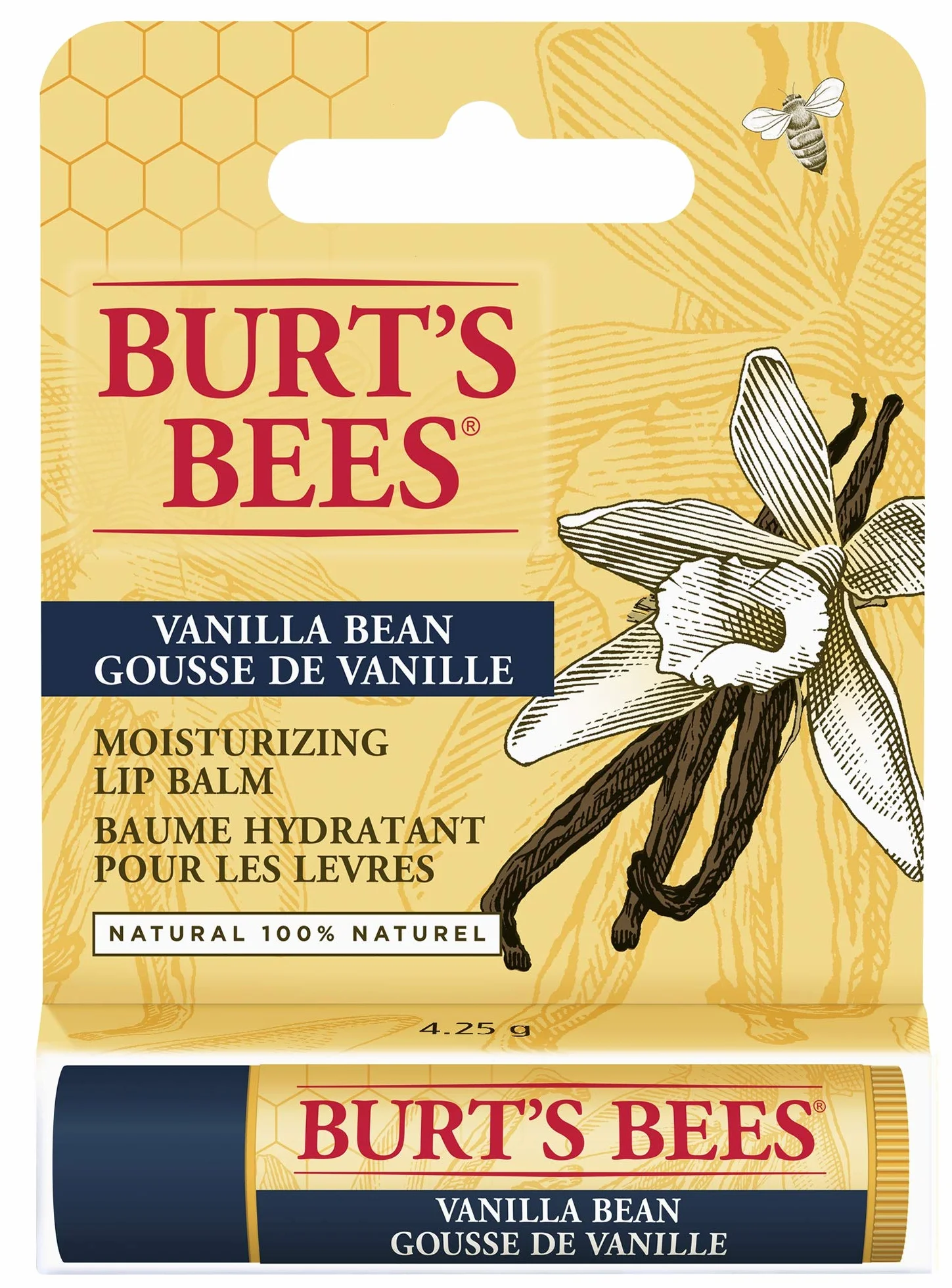 Burt'S Bees Vanilla Bean Balsam do Ust, 4.25 g