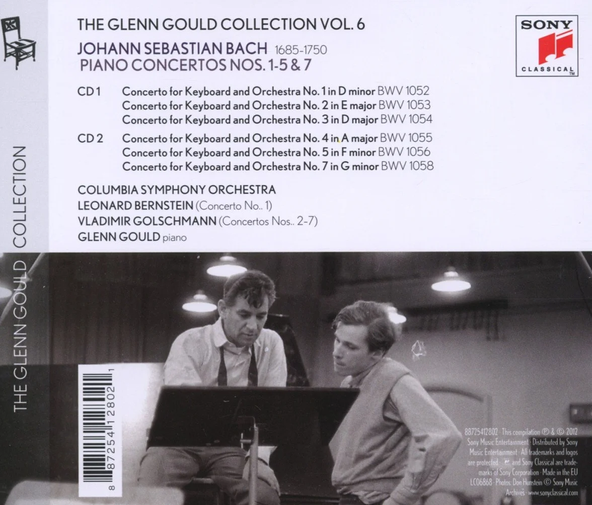 Glenn Gould Plays Bach: Piano Concertos Nos. 1 - 5 Bwv 1052-1056 & No. 7 Bwv 1058