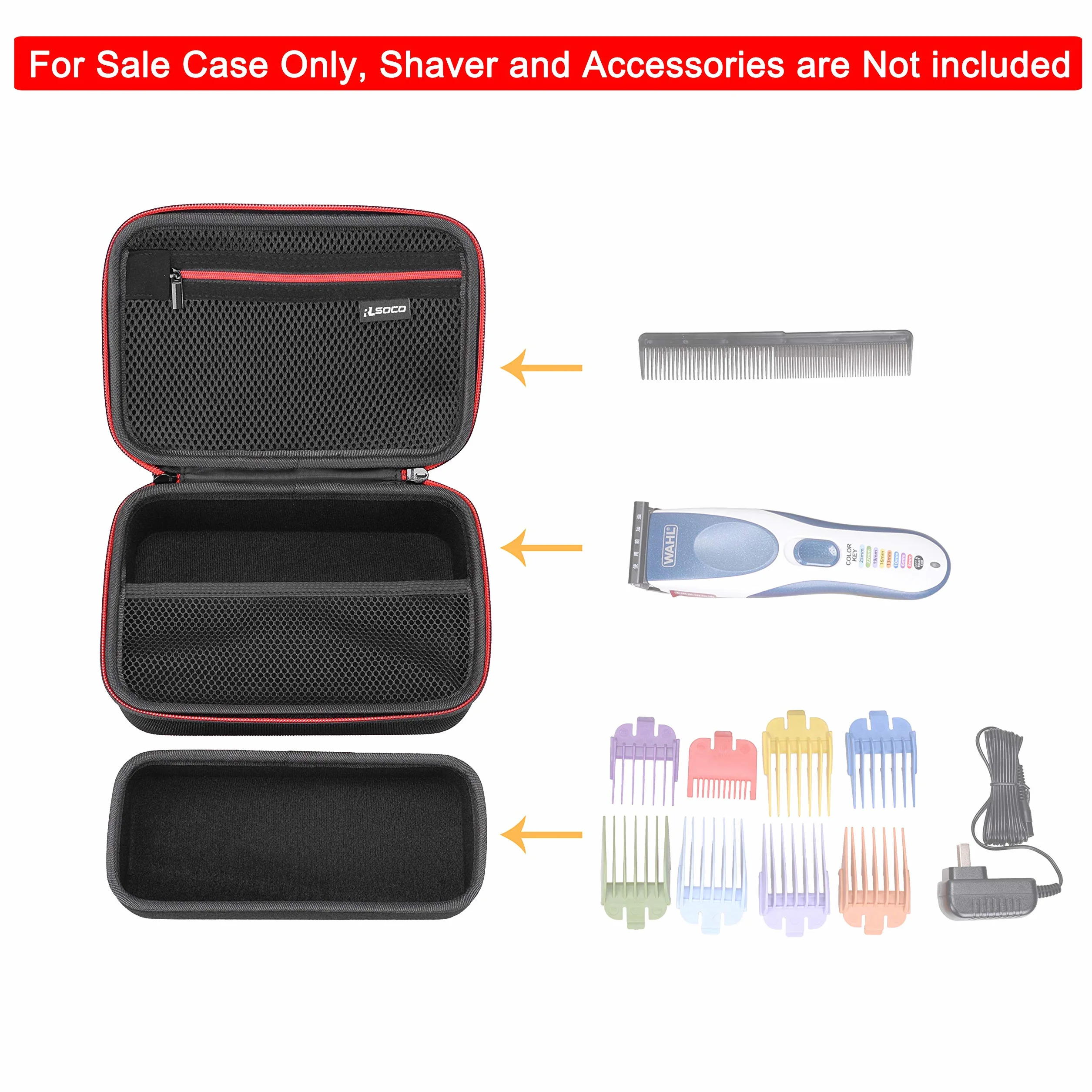 RLSOCO Etui do Wahl Clipper Color Pro Sznurek do strzyżenia włosów