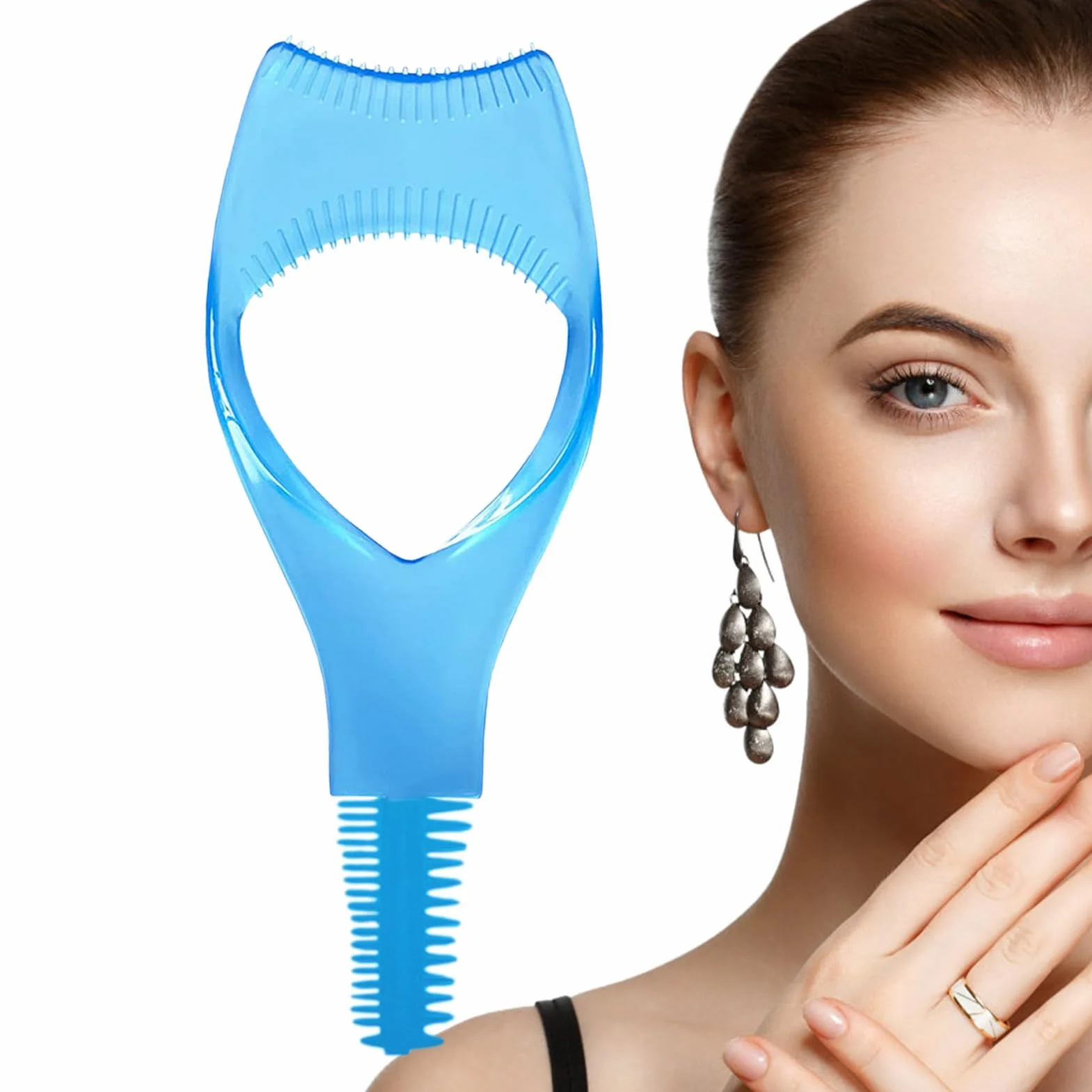 Narzędzie do nakładania rzęs 3 w 1, aplikator tarczy do maskary, narzędzia do rzęs, ochrona aplikatora tarczy do maskary, grzebień do rzęs, szablon do maskary dla górnych i dolnych rzęs