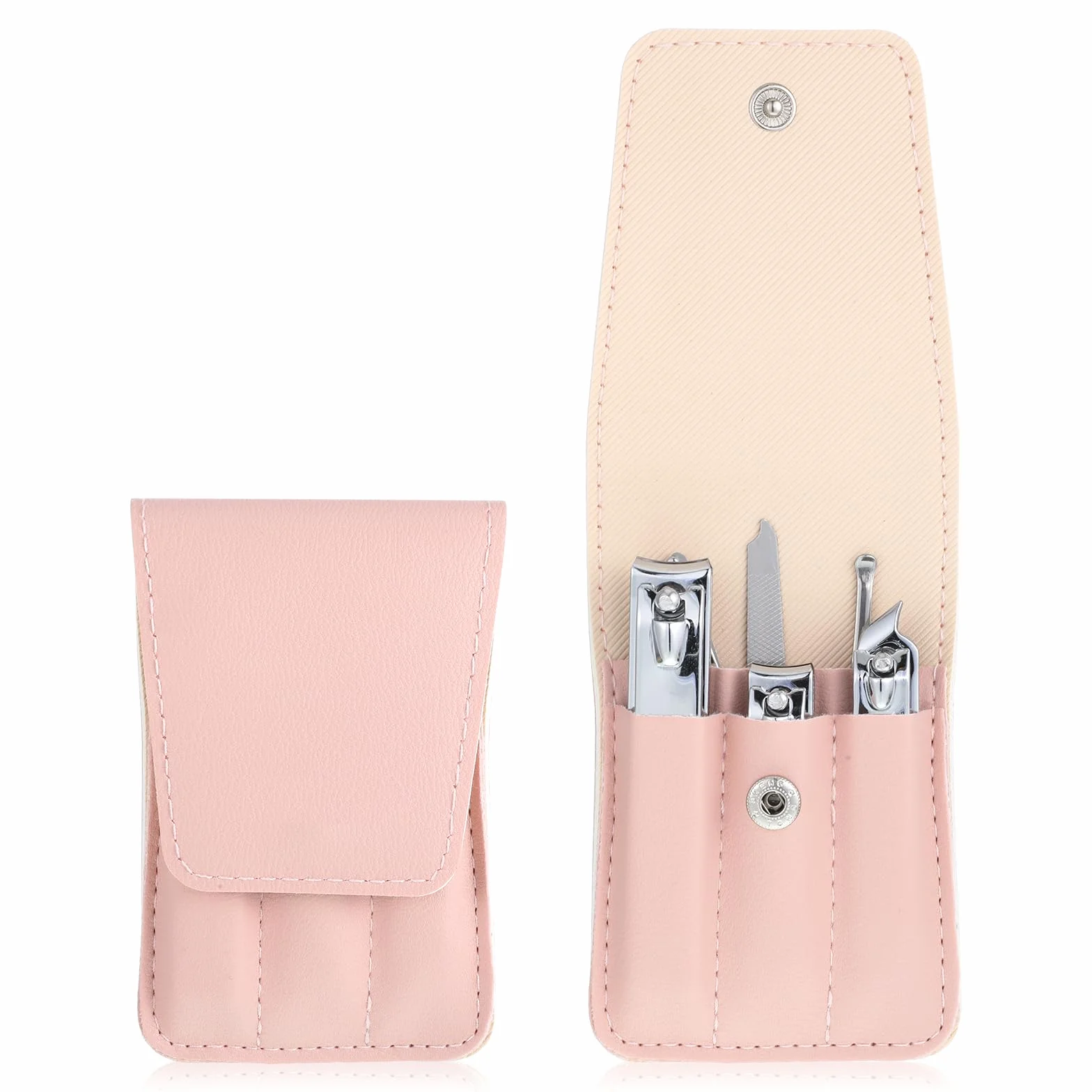 Zestaw do manicure 6 w 1 ze stali nierdzewnej, przenośny obcinacz do paznokci
