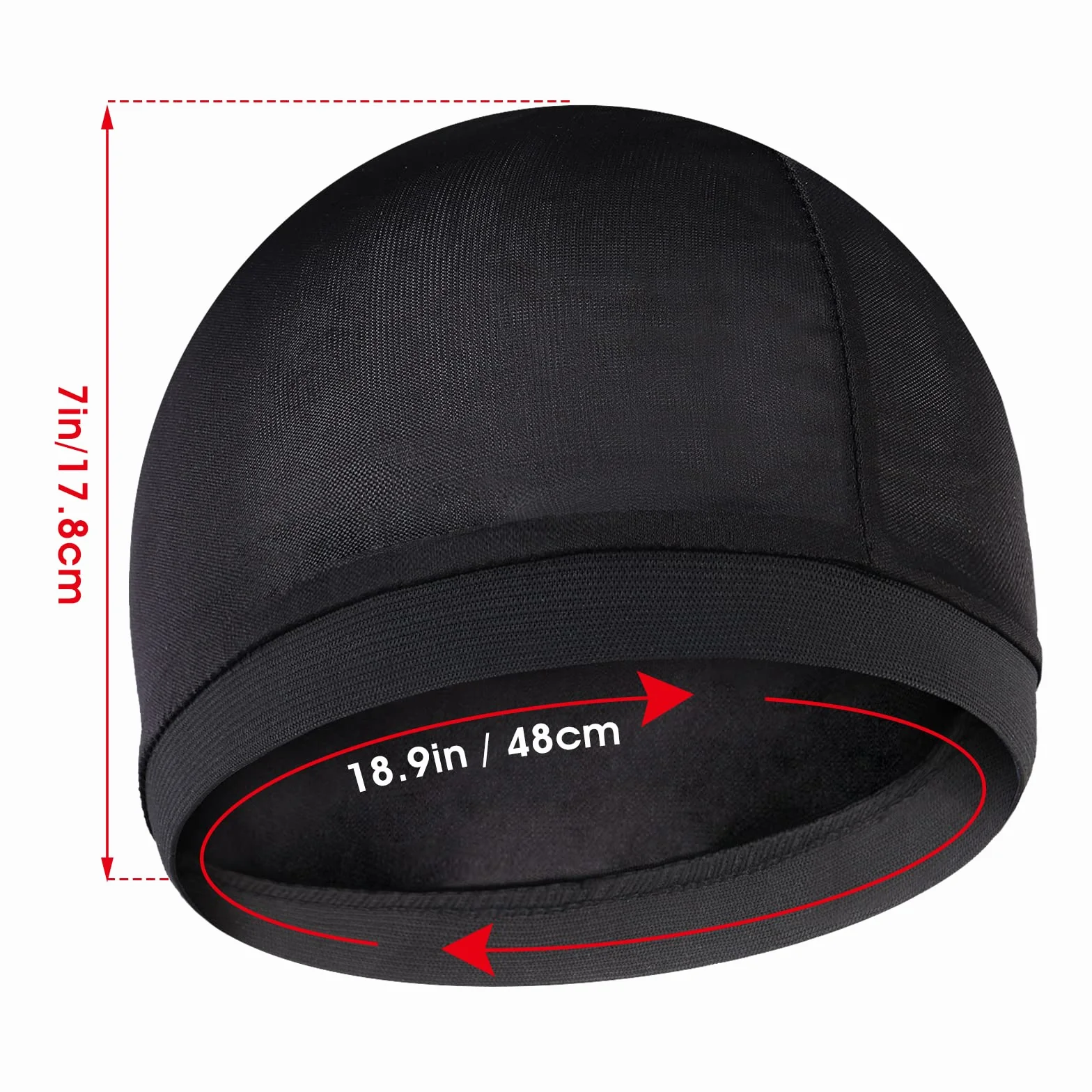 Sibba Jedwabiste czapki z falami Durags dla mężczyzn 360 540 720 fal miękka oddychająca czepek prysznicowy