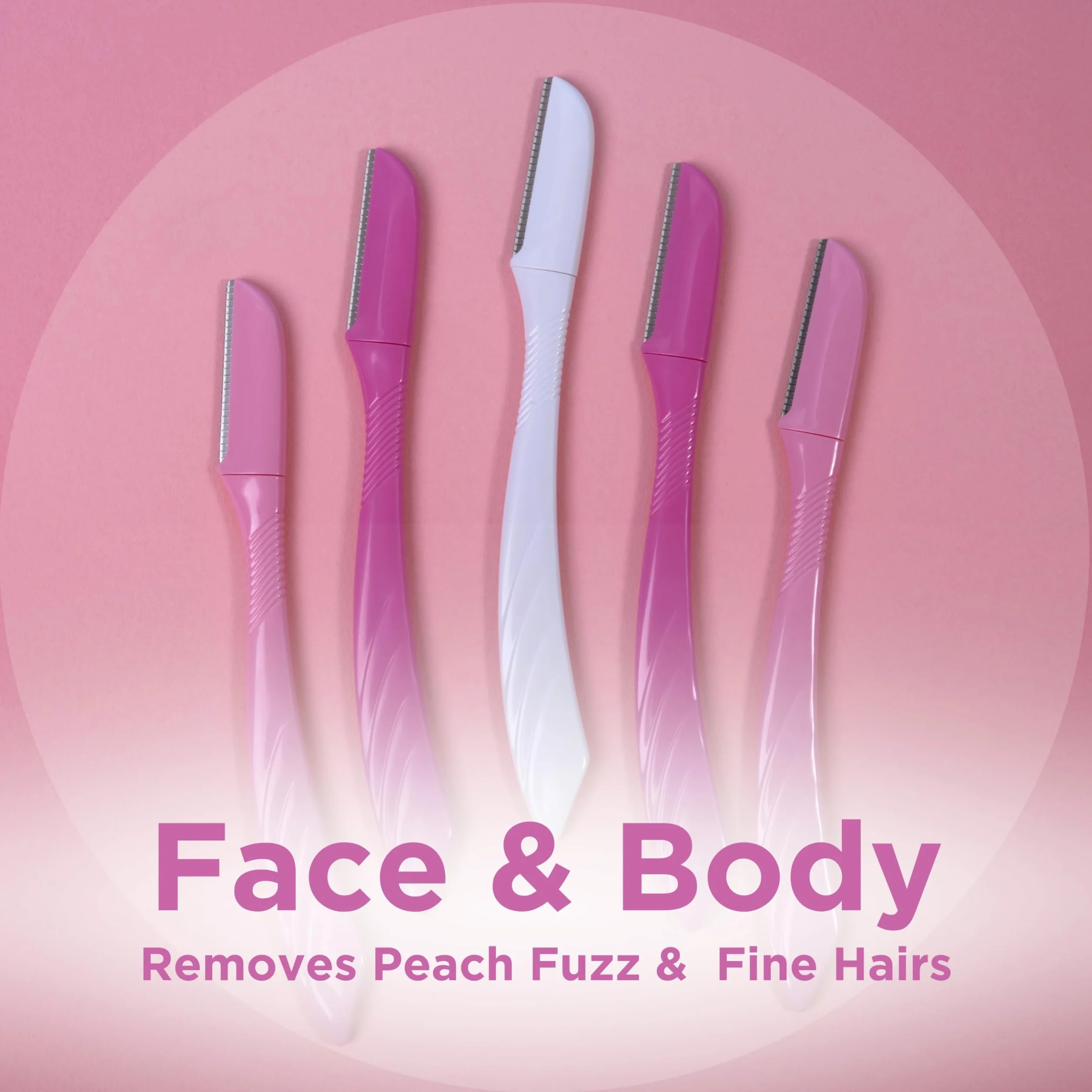 WILKINSON SWORD - Intuition Eyebrow Shaper dla kobiet | Usuwanie włosów twarzy i trymer | Narzędzie do złuszczania skóry | 5 jednorazowych maszynek do golenia