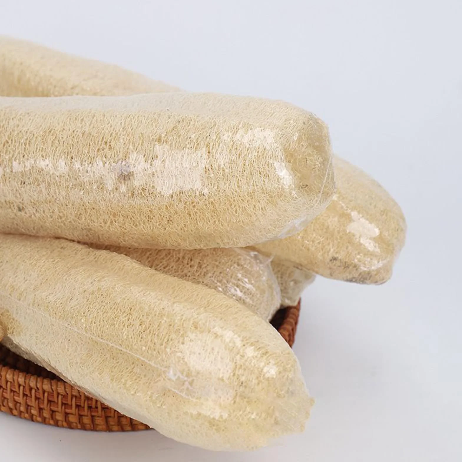 Naturalna gąbka Loofah do kąpieli, szczotka do czyszczenia ciała, akcesoria łazienkowe