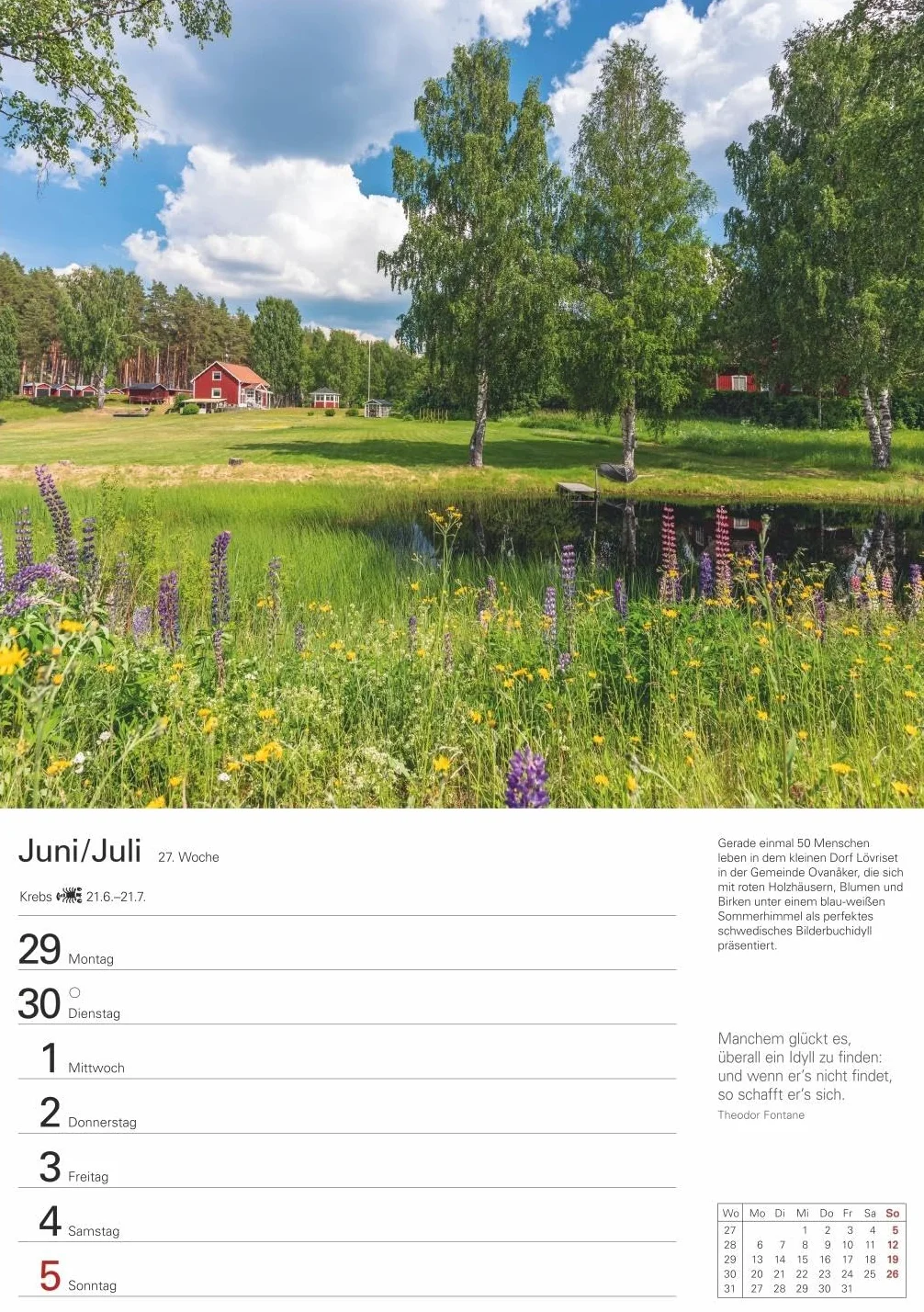 Skandinavien Wochenplaner 2026 - Eine Reise in 53 Bildern: Praktischer Foto-Kalender mit traumhaften Aufnahmen und Platz für Organisatorisches. Terminkalender mit Zitaten und Wochenkalendarium