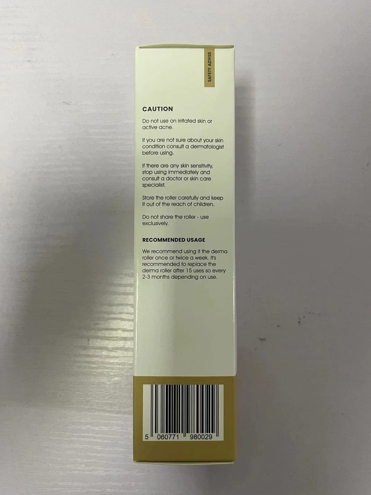 King Leonidas Beard Derma Roller dla mężczyzn, 0,30 mm Titanium Micro-Needling Derma Roller do zarostu i wzrostu brody