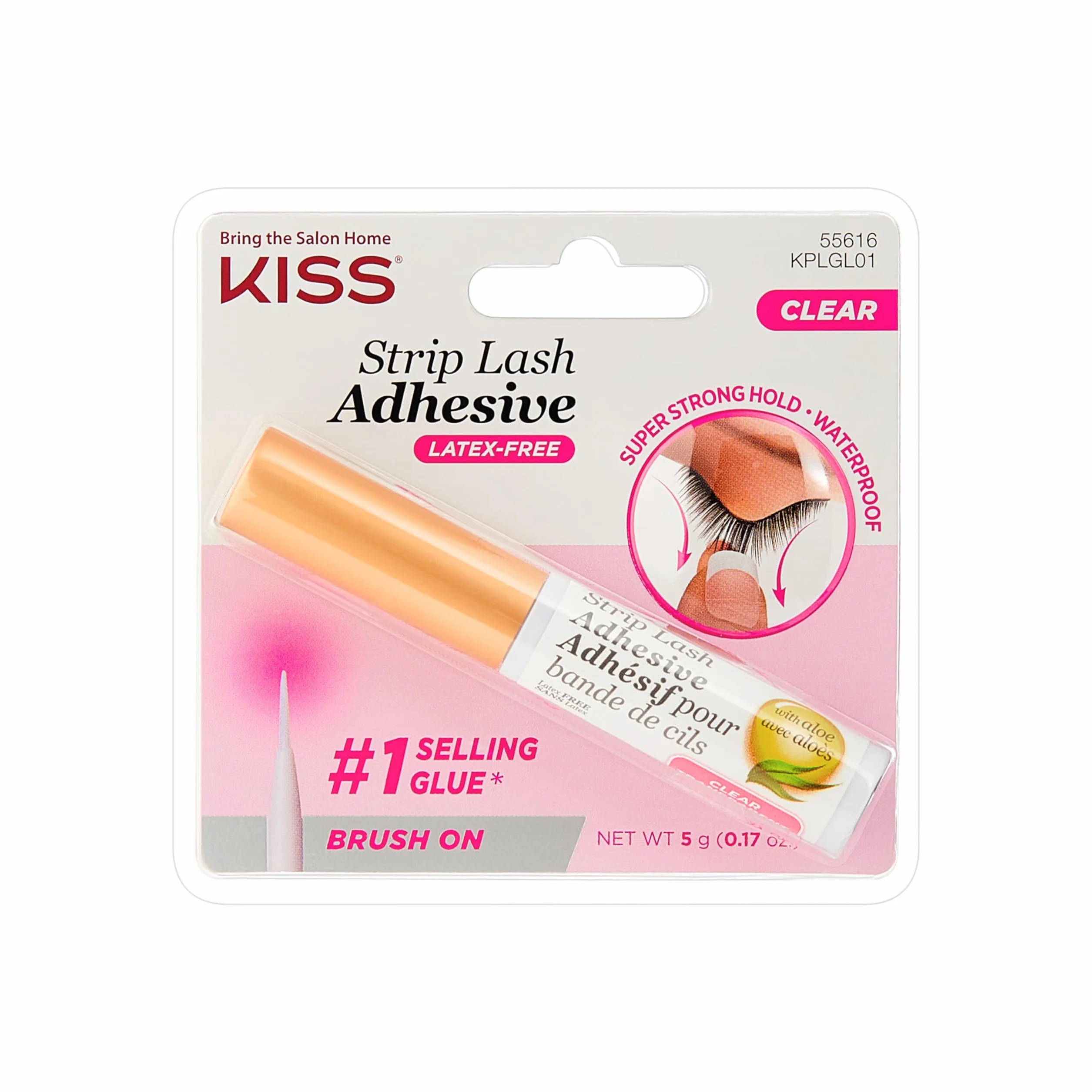 KISS klej do rzęs bez lateksu z aloesem 5g