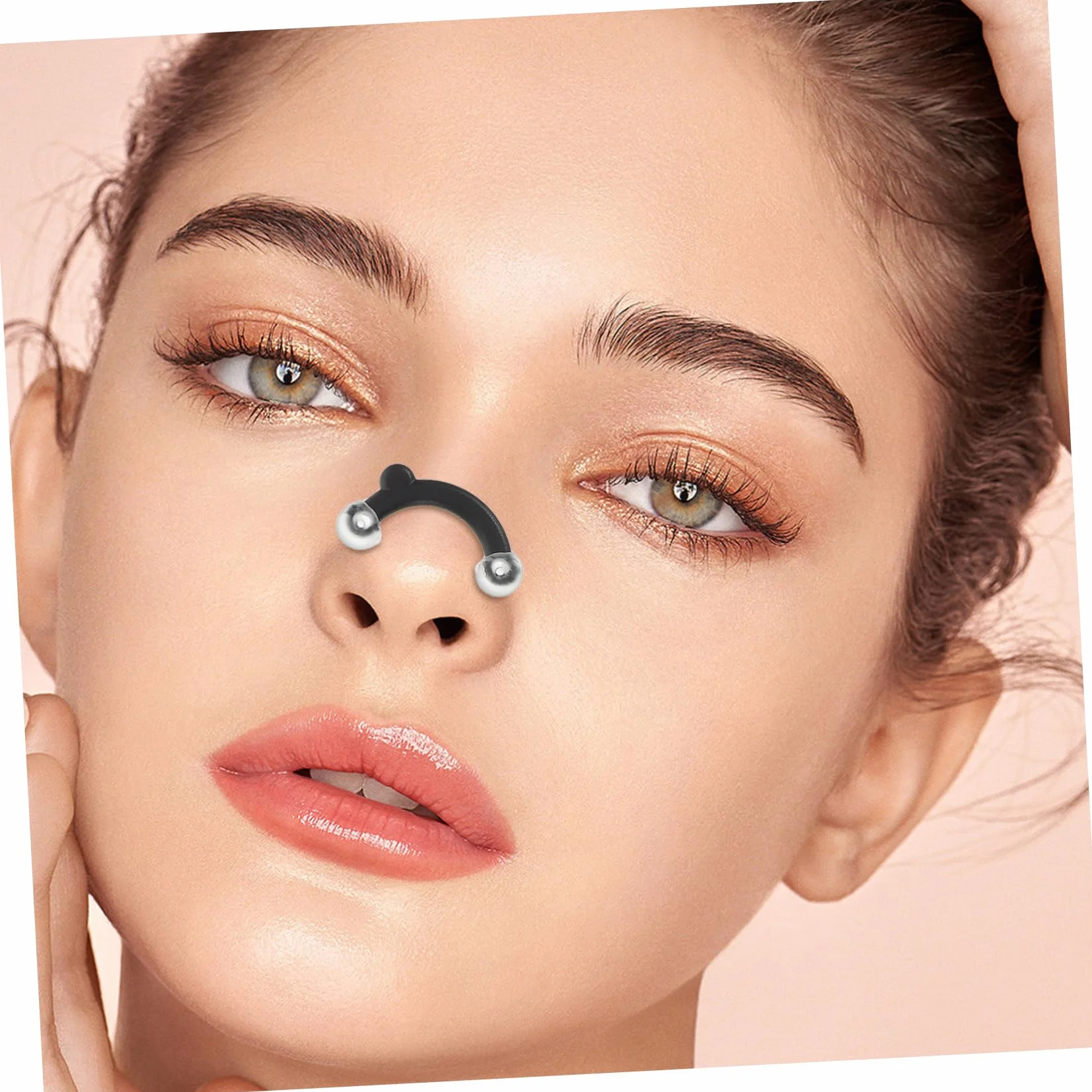 1 Zestaw Nasal Beauty Device Lifting Clip Inserts Nose Straightener Invisible Nose Lifter Nose Lifting Clip Dla Kobiet Nose Sculpting Device Beauty Nose Shaper Nose Job Shaper