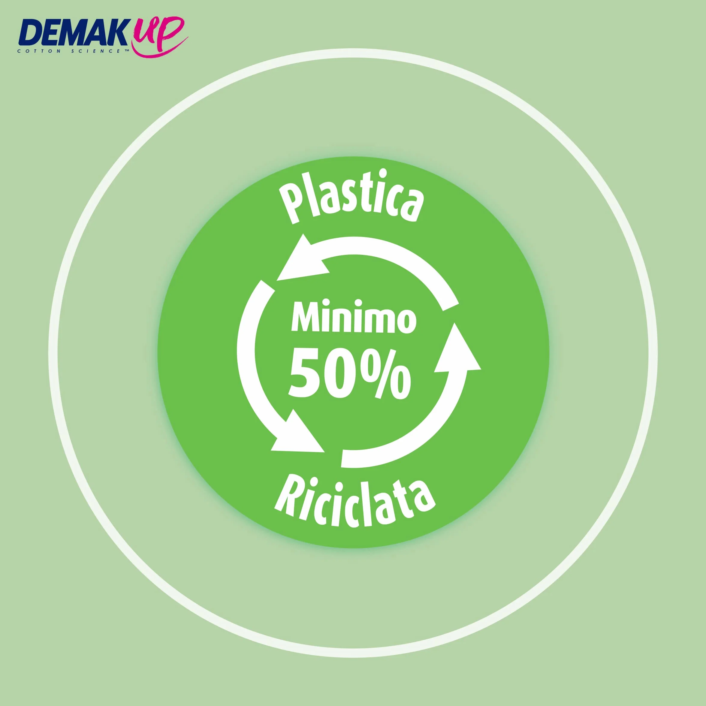 Demak'Up Adapt Organiczne Waty do demakijażu - Twarz i Oczy - 100% Naturalne Organiczne i niewybielone Włókna bawełniane - Certyfikat GOTS - 50 bawełny