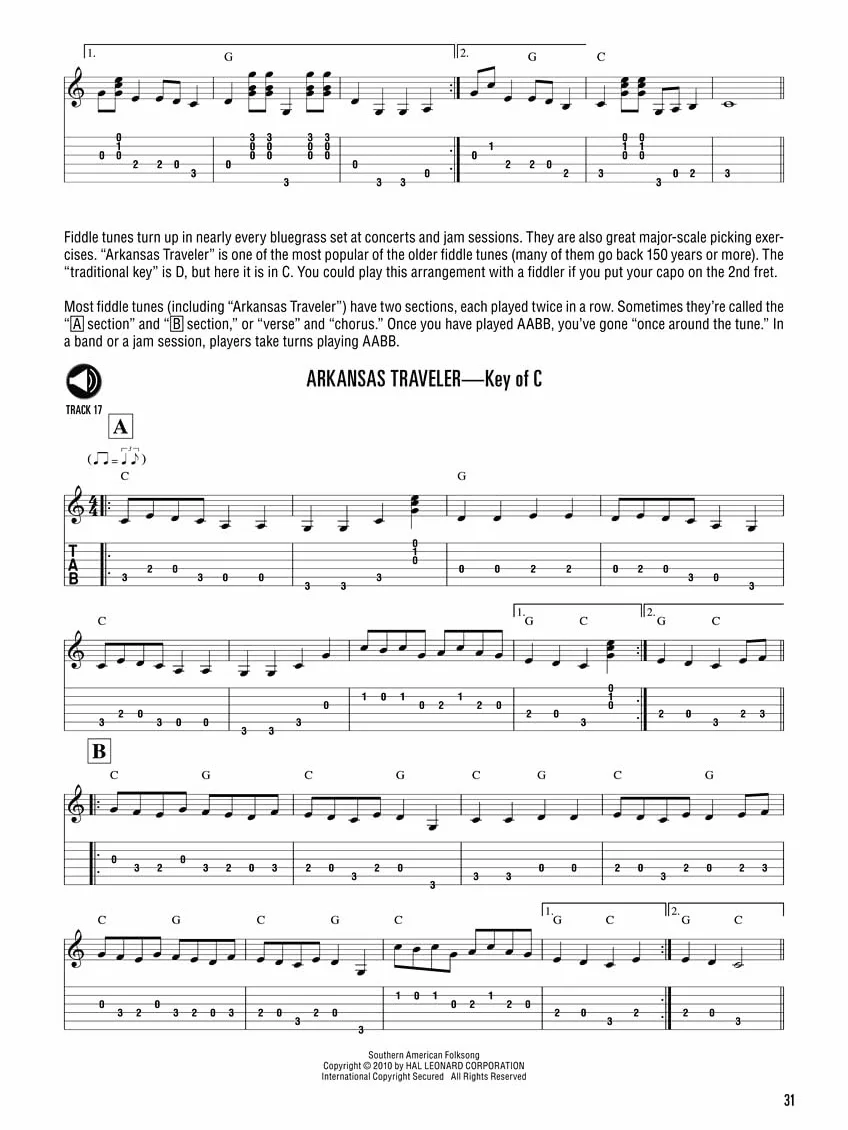 Hal leonard bluegrass guitar method guitare +cd: Learn to Play Rhythm and Lead Bluegrass Guitar with Step-by-Step Lessons and 18 Great Songs