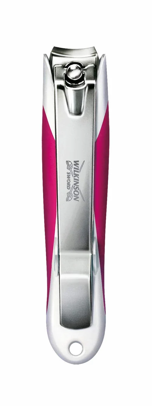 Wilkinson Sword 70008930 Obcinaczka do Paznokci z Oprawką, Stal/Czerwony