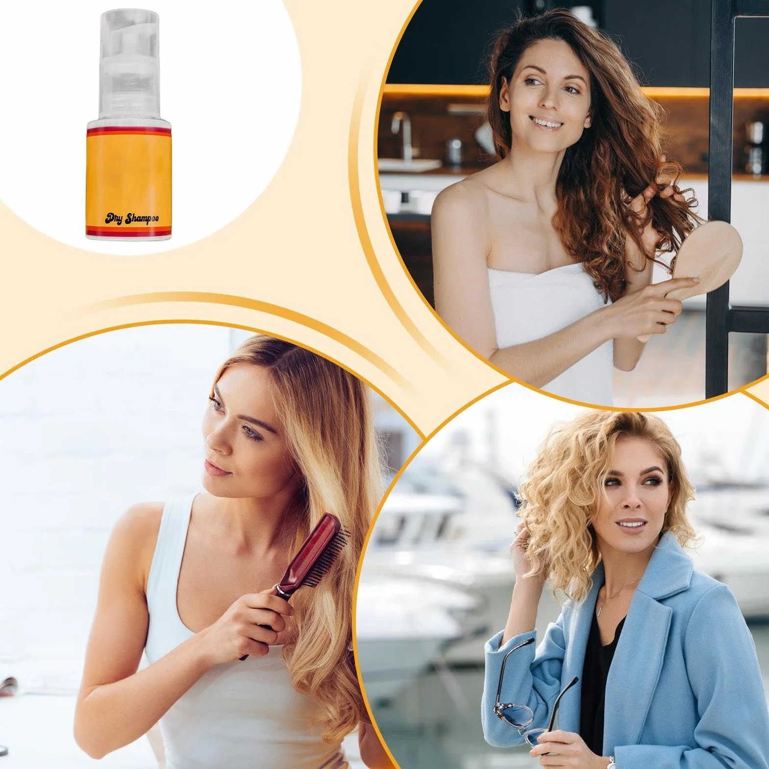 Szybki suchy szampon w proszku 60 ml do kontroli oleju