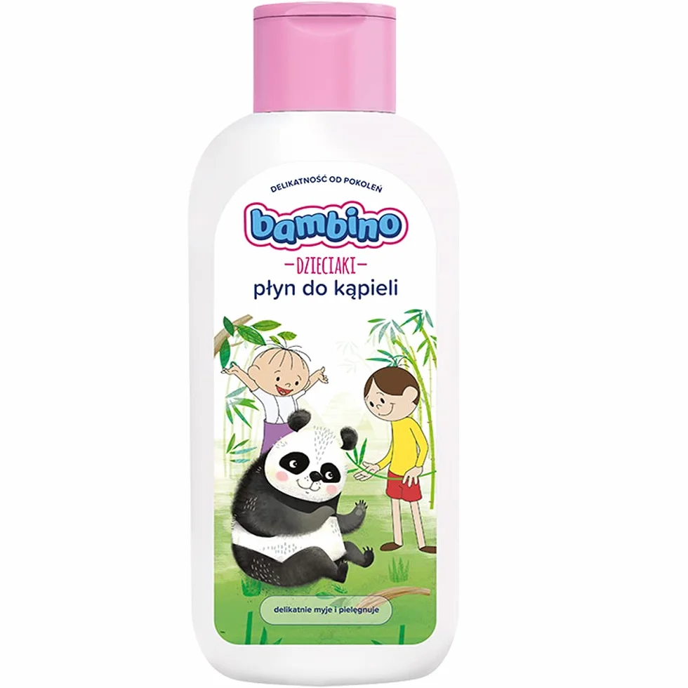 Bambino Dzieciaki Płyn do kąpieli dla dzieci Panda 400 ml – delikatne oczyszczanie, nawilżenie i ochrona skóry