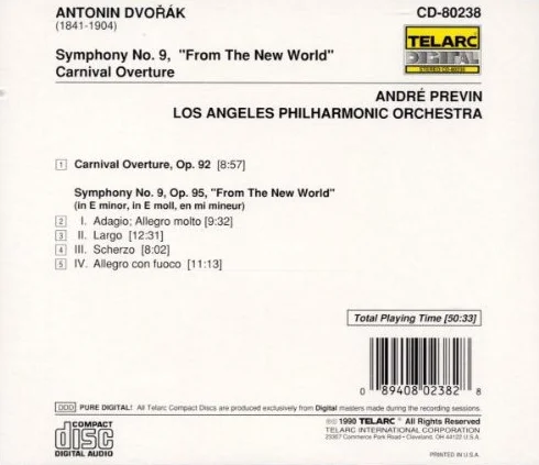 Dvorak Symphony No. 9 from A New World Carnival Overture