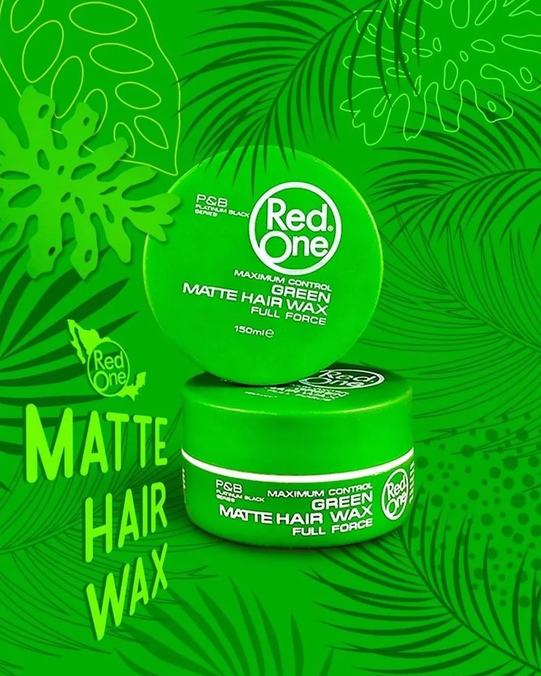 RedOne, Matte Hair Wax, Green 150 ml