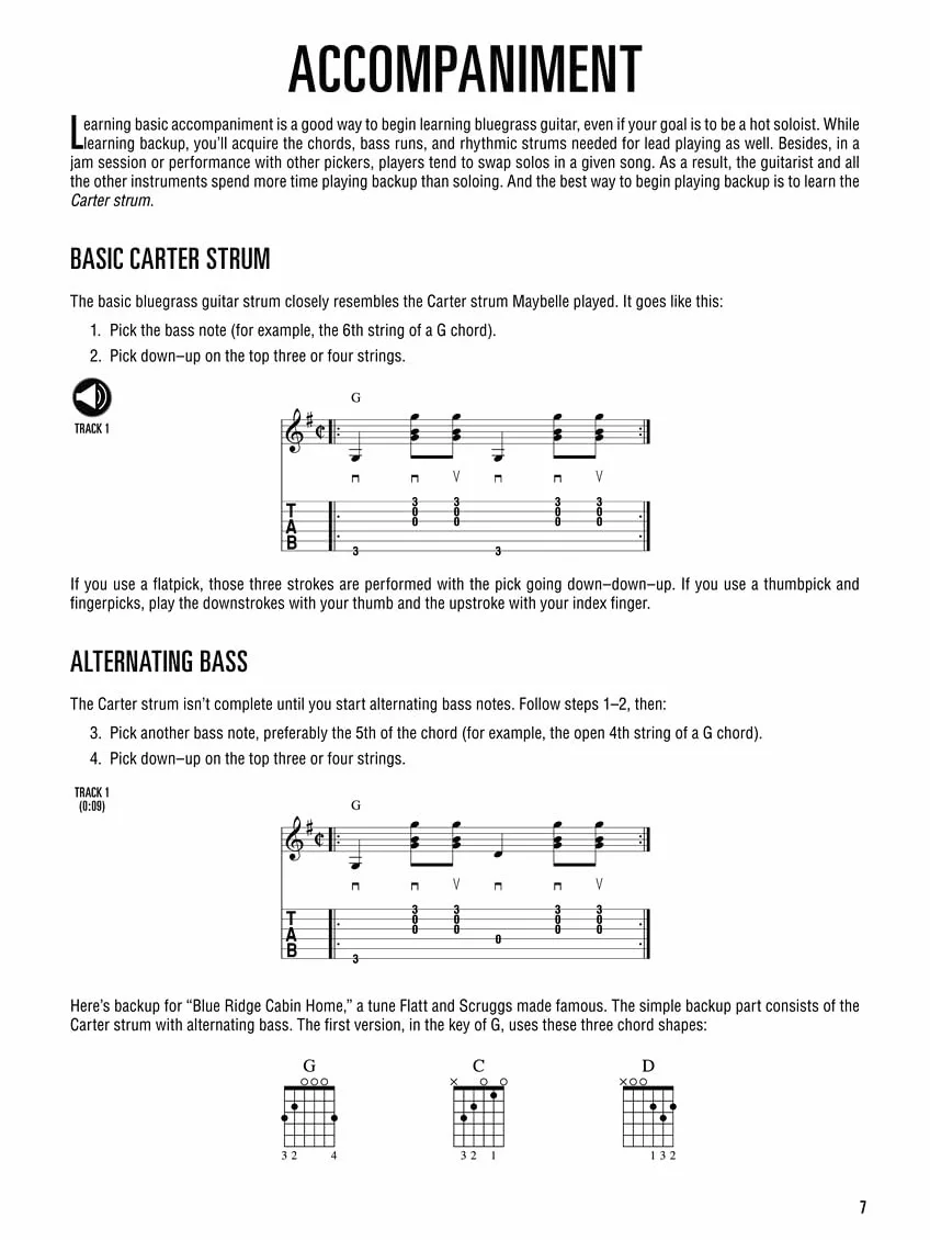 Hal leonard bluegrass guitar method guitare +cd: Learn to Play Rhythm and Lead Bluegrass Guitar with Step-by-Step Lessons and 18 Great Songs