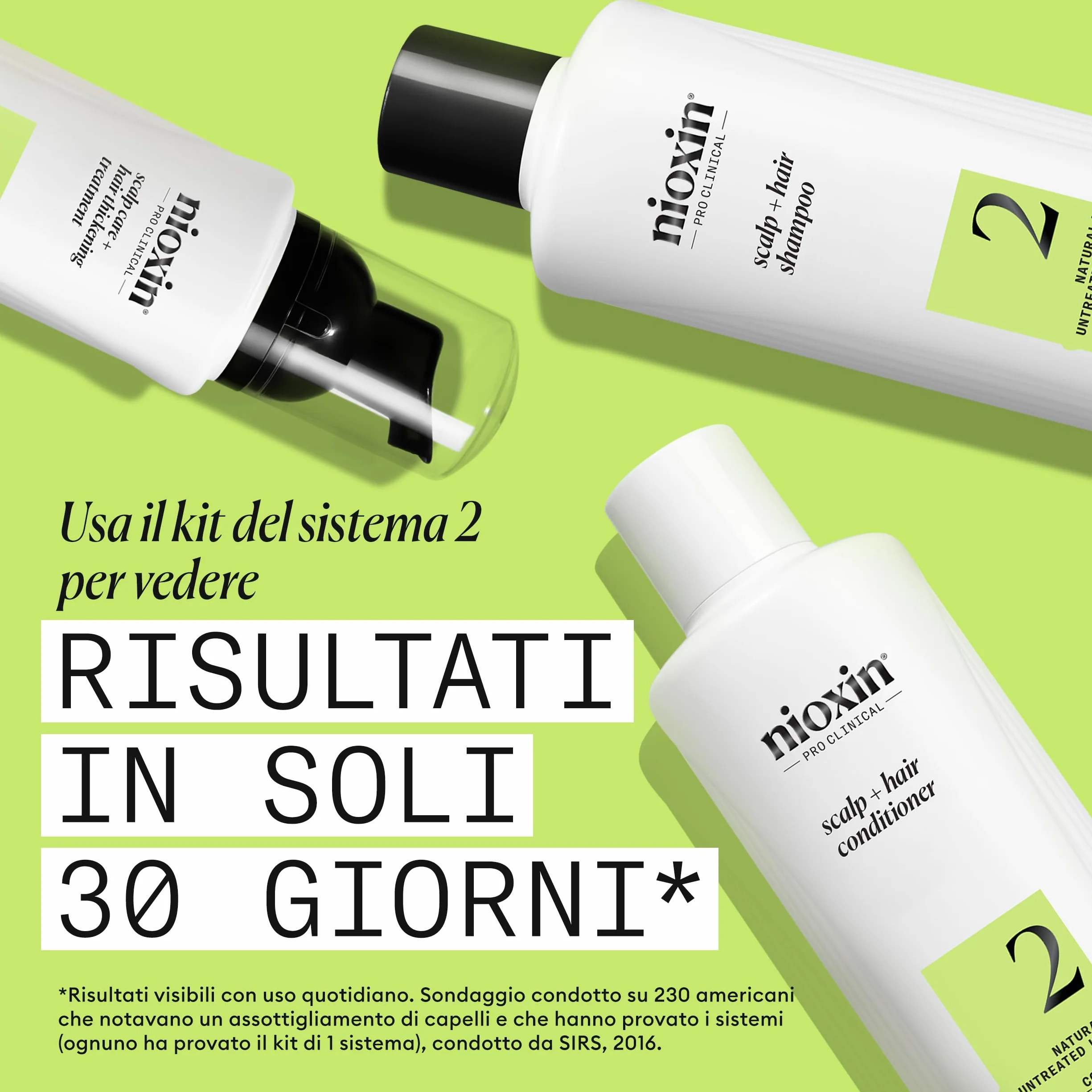 Nioxin Scalp + system zagęszczania włosów, 2 zestawy do trifazy, naturalne włosy z zaawansowanym przerzedzaniem - szampon, odżywka i pielęgnacja skóry głowy (300 + 300 + 100 ml)