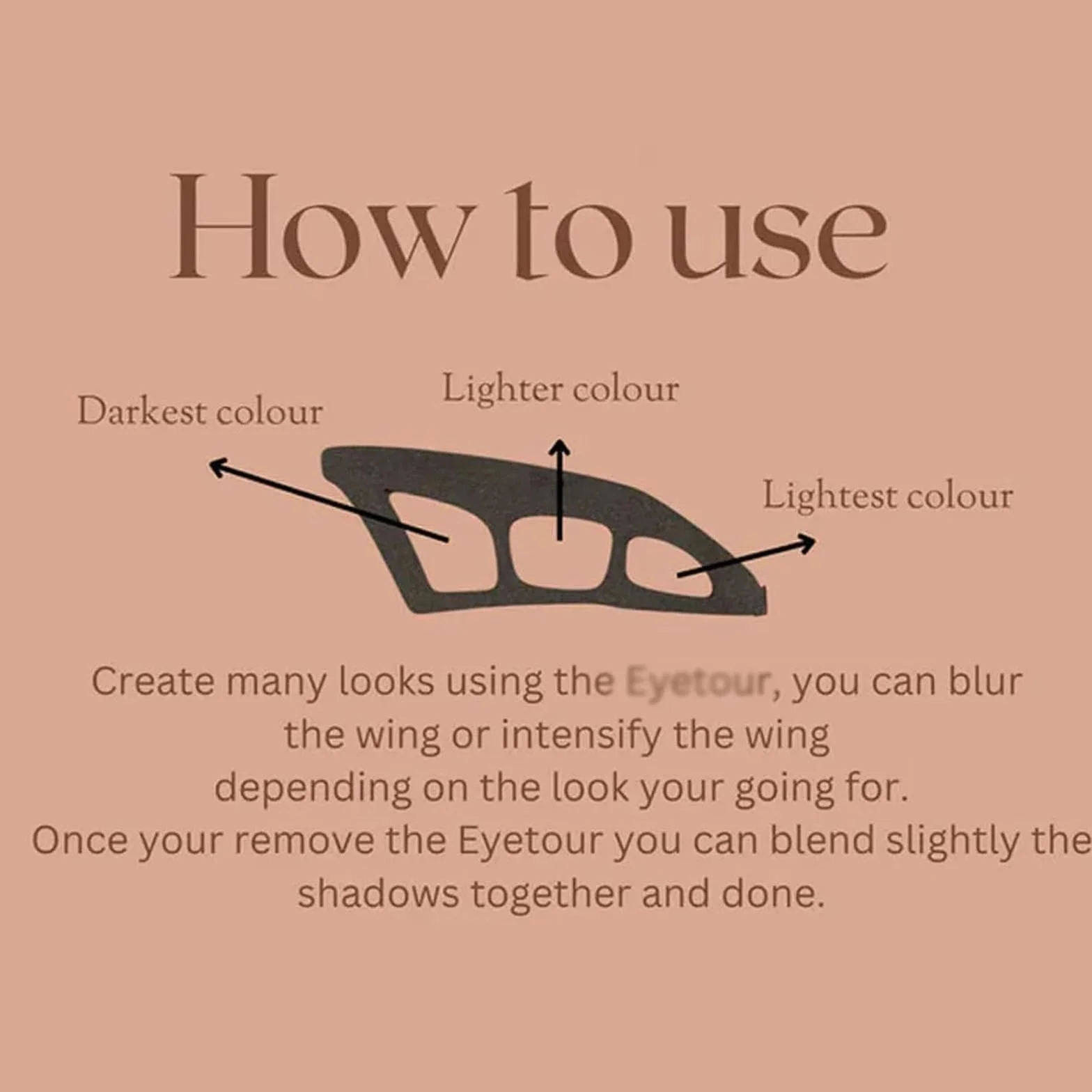 Eyetour Eyeshadow Tool Szablon do Makijażu Forma do Cieni do Powiek 1 szt.
