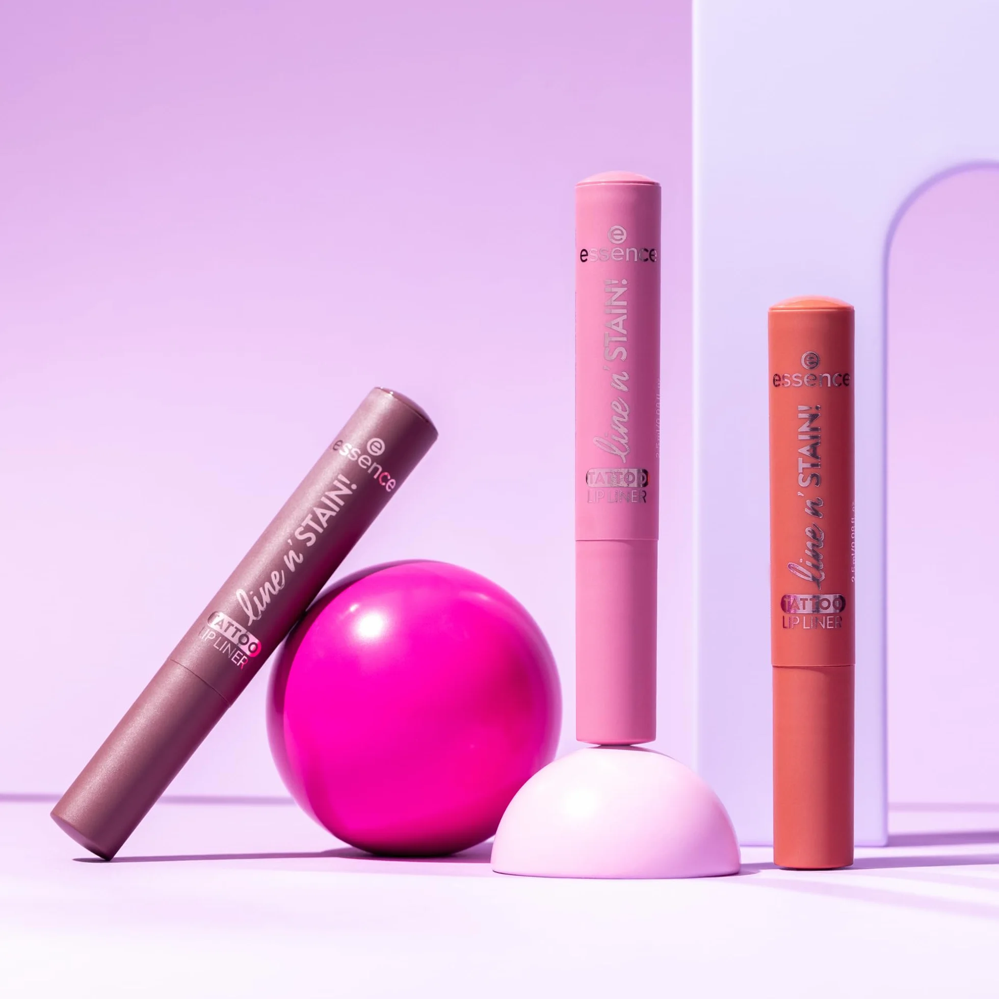essence Konturówka do ust line n' STAIN! Konturówka do ust TATTOO, długotrwały, konturowanie, efekt koloryzujący, intensywny kolor (2.5ml)