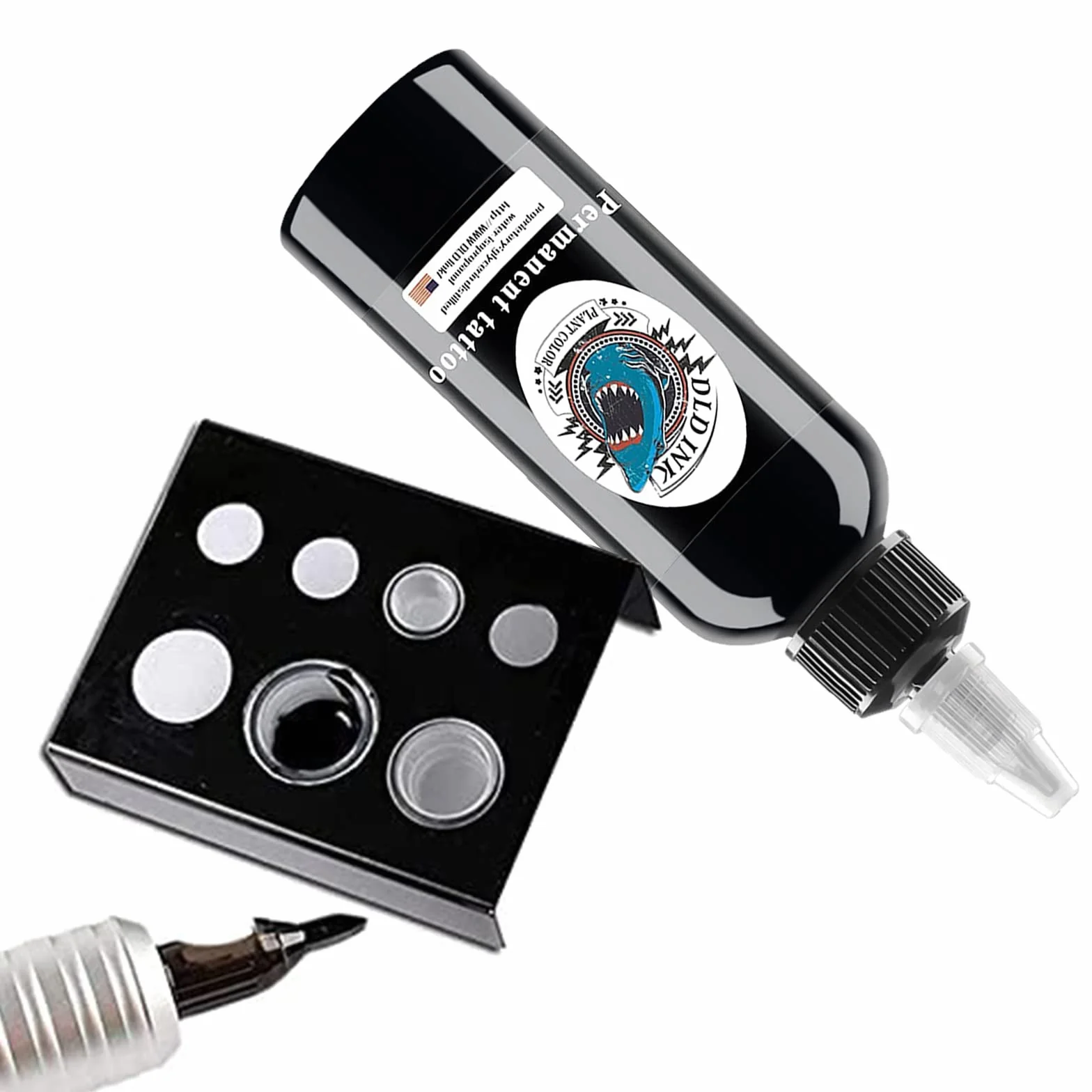 UMIKAkitchen Tattoo Ink Black Stick and Poke, Tribal True Black Liner, Profesjonalny tusz do tatuażu, wegańska trwała farba do ciała (30ml)