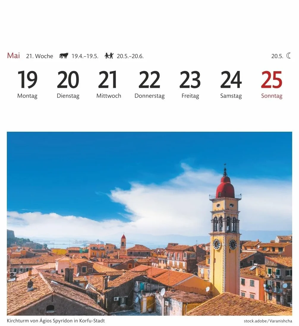 Griechische Inseln Sehnsuchtskalender 2025 - Wochenkalender mit 53 Postkarten: Reise-Kalender mit 53 hochwertigen Postkarten der schönsten Plätze Griechenlands. Postkartenkalender 2025. 16 x 17,5 cm