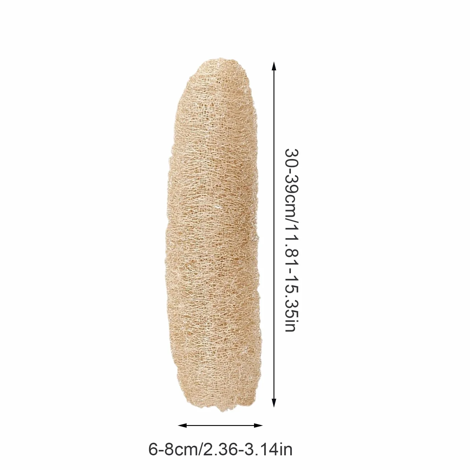 Naturalna gąbka Loofah do kąpieli, szczotka do czyszczenia ciała, akcesoria łazienkowe