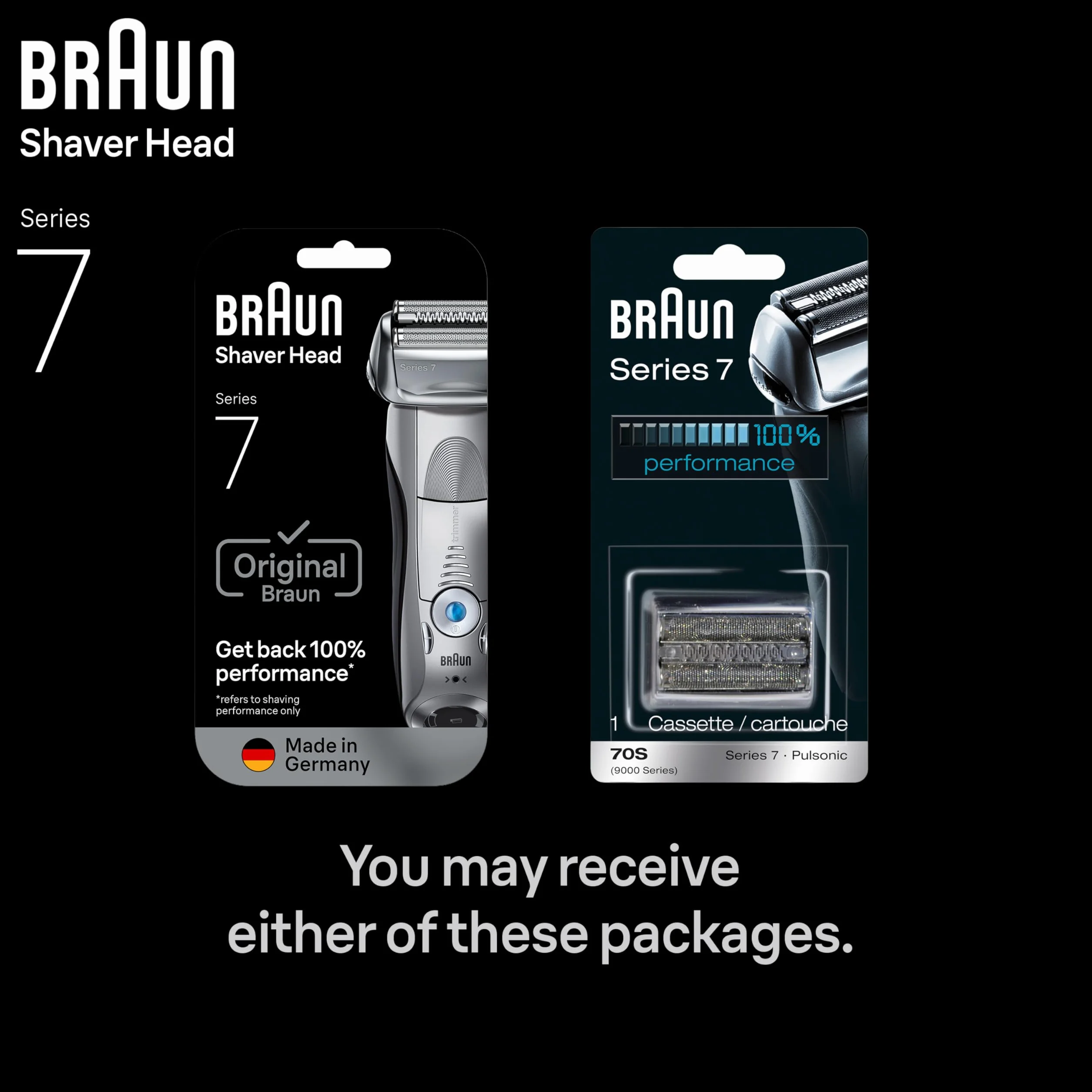 Braun Seria 7 70S Wymienna głowica golarki elektrycznej