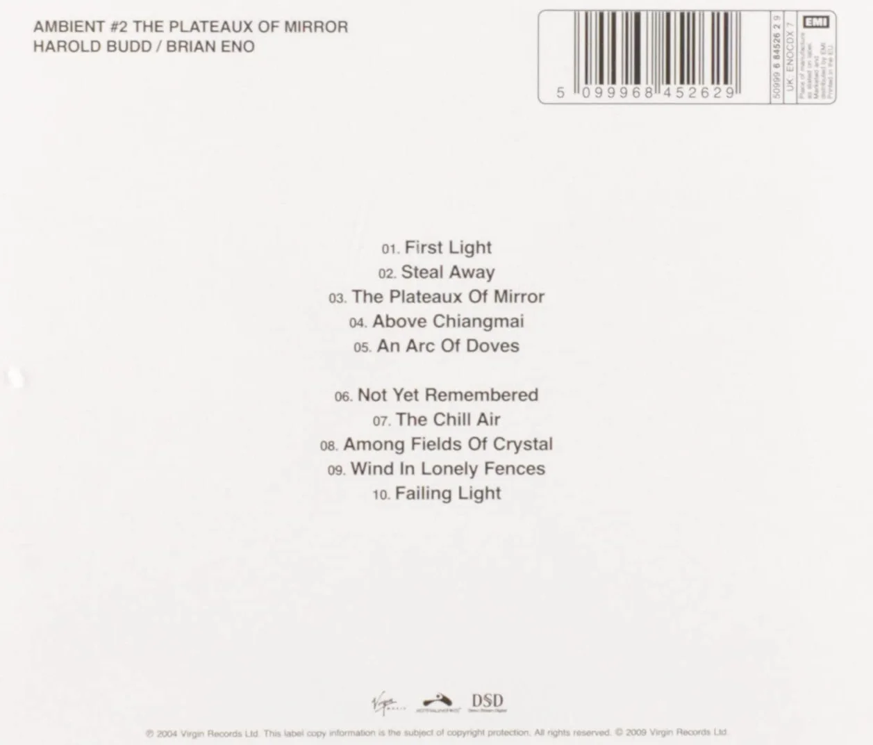 Ambient 2/The Plateaux Of Mirror