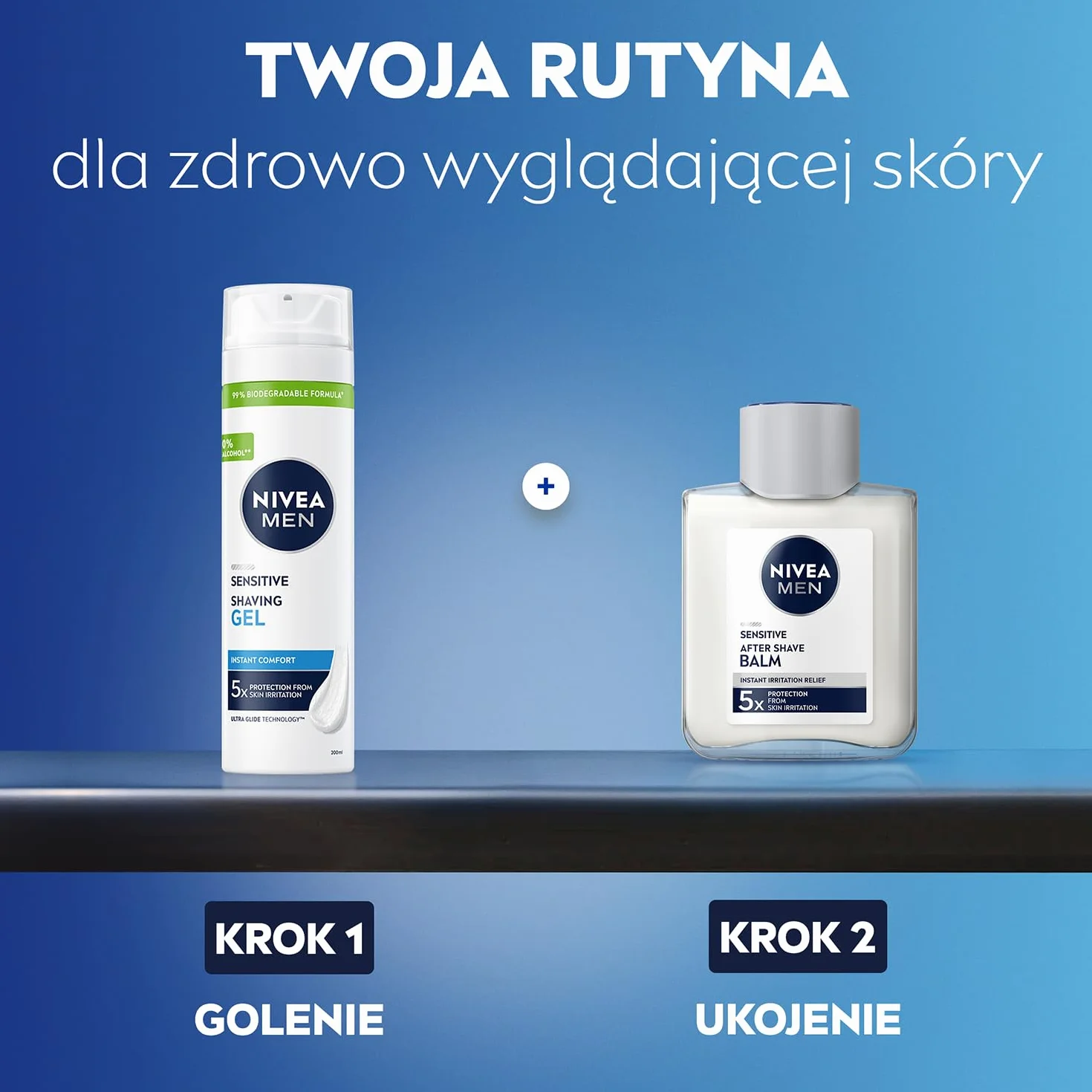 NIVEA MEN Sensitive Żel do golenia – rumianek, hamamelis, witamina E – formuła łagodząca dla skóry wrażliwej – 200 ml