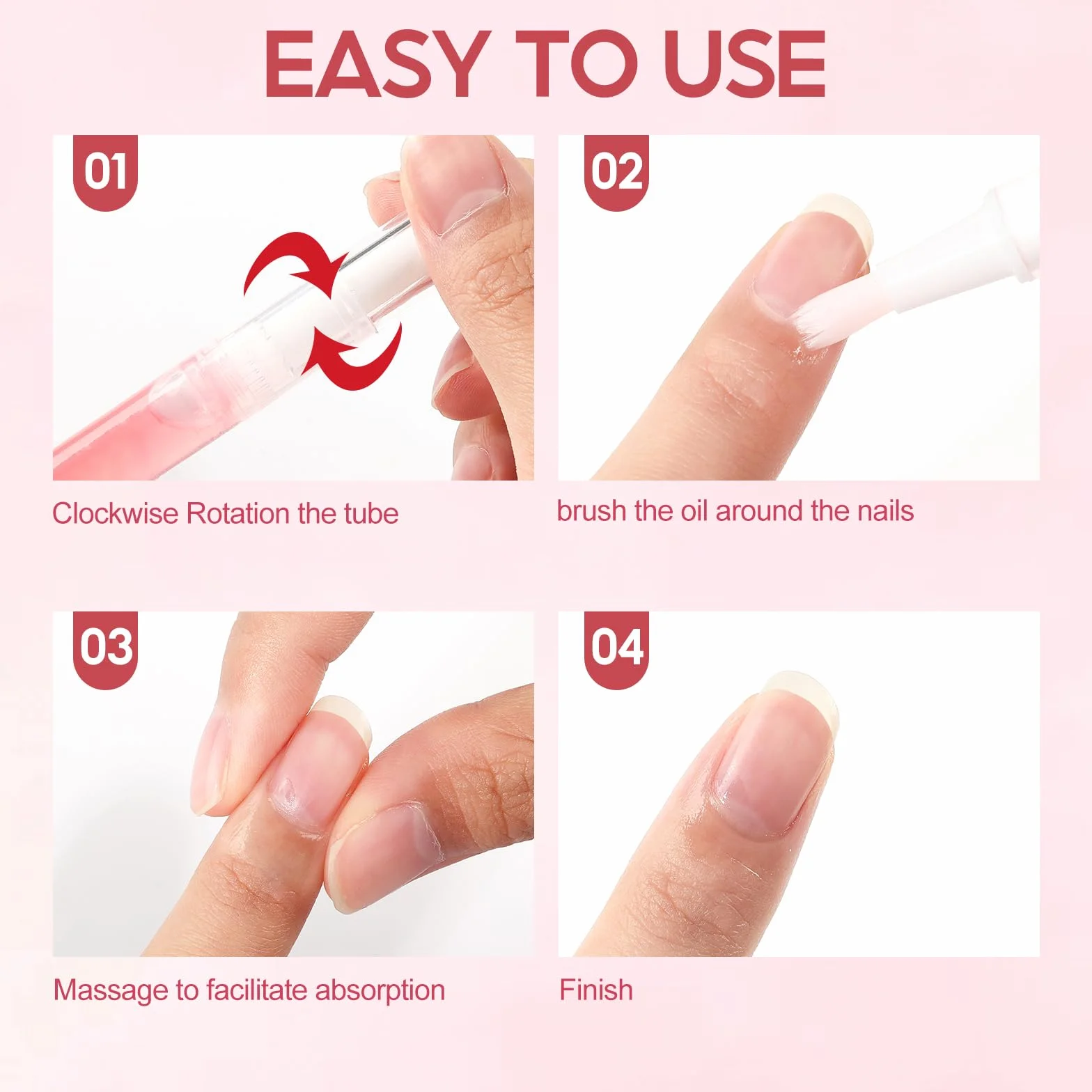 PEACECOLOR 8 sztuk Nail Care Pen olejki do pielęgnacji paznokci, sztyft do pielęgnacji skórek z witaminami, do pielęgnacji paznokci, do naprawy pękniętych i suchych paznokci