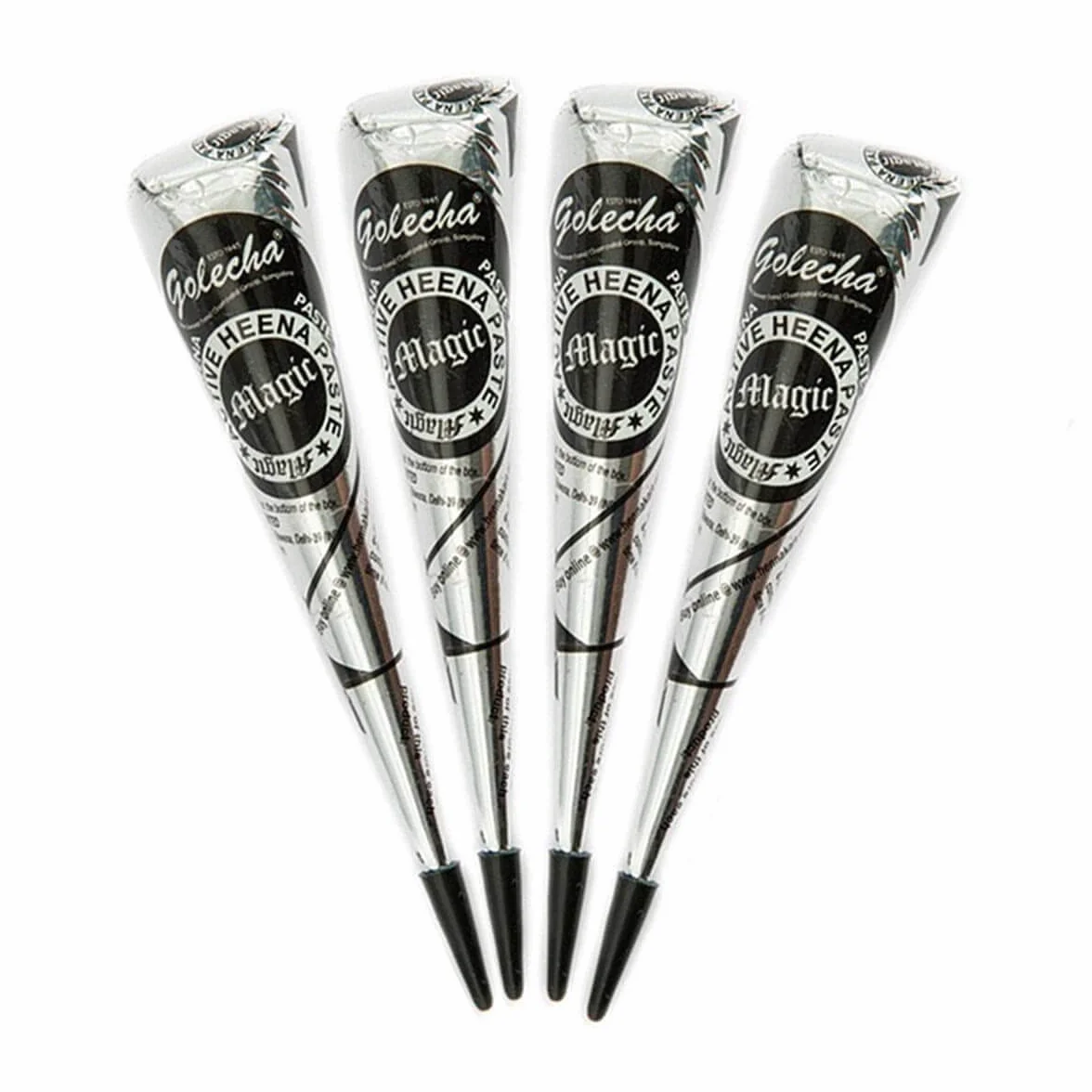 Golecha FADEDA Magic FAST HEENA CONE Paste Stożek golechać Mix, No Mix, No PPD, 125 g (czarny) Deezee