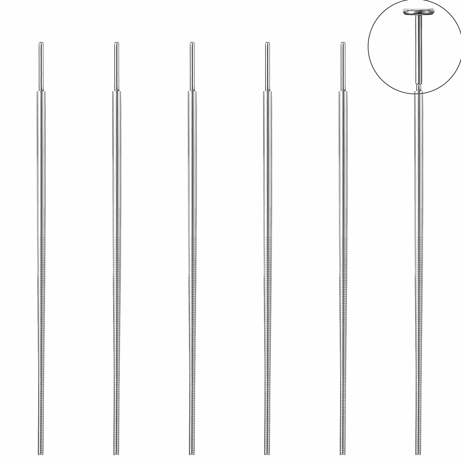 Yolev 6 szt. stożek do przekłuwania ze stali nierdzewnej 20G 0,8 mm narzędzie do zmiany piercingu, pomoce w przebiciu, zestaw do przekłuwania stożka ciała