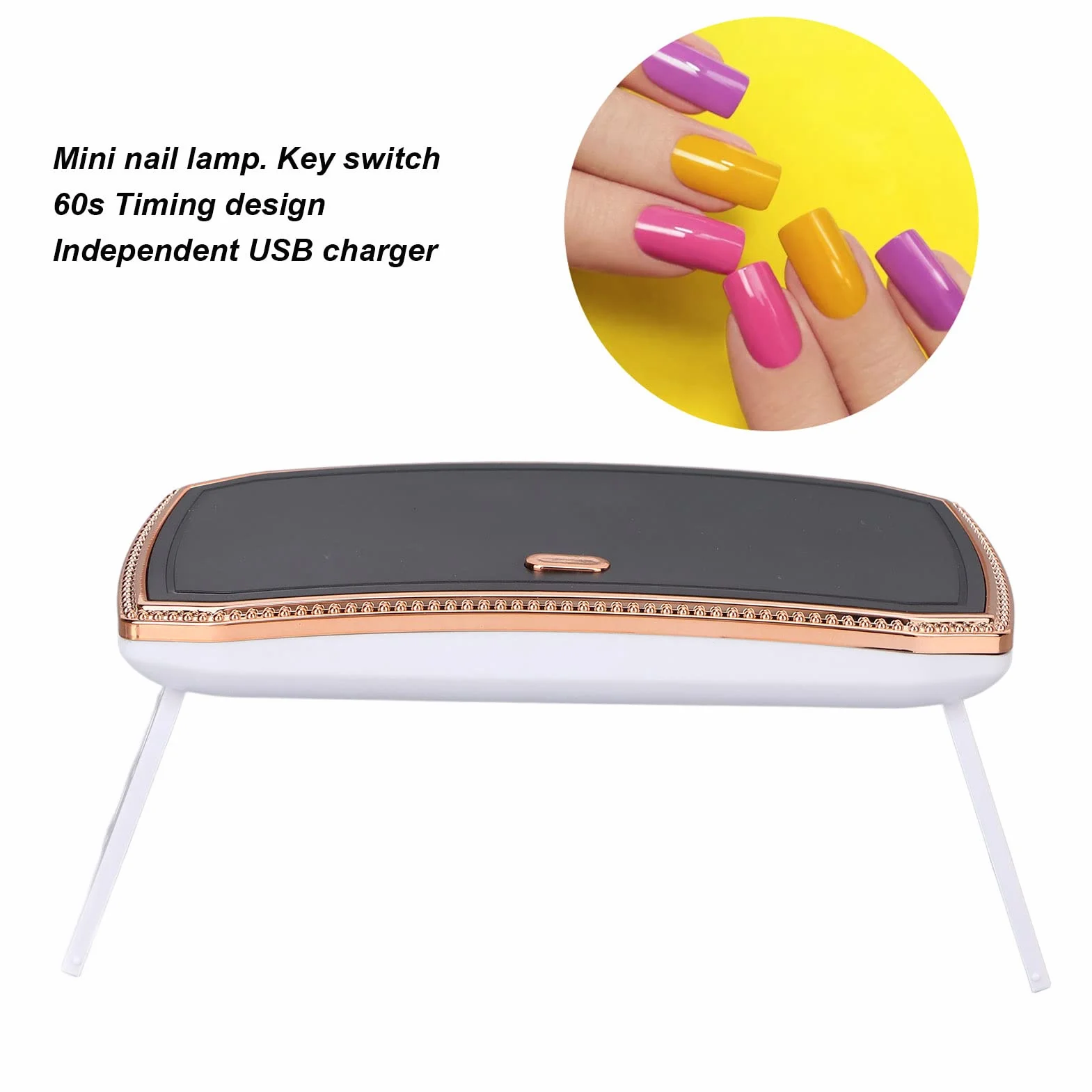 Mini lampa LED do paznokci 36W składana UV utwardzana żelowych DIY Nail Art