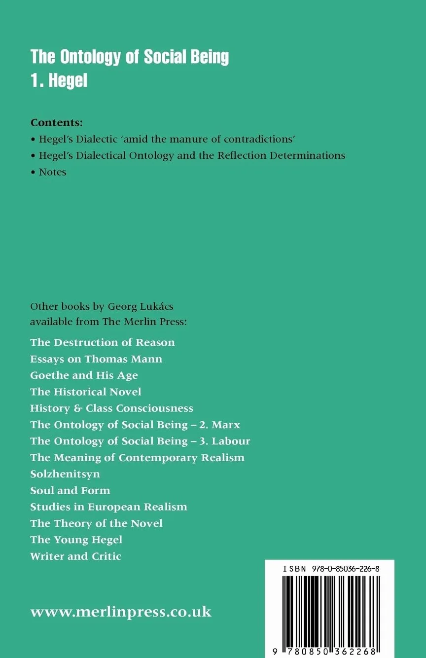 Ontology of Social Being, Volume 1. Hegel: Hegel'S False and Genuine Ontology
