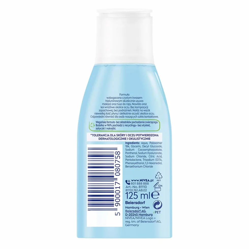 NIVEA Delikatny płyn do demakijażu oczu 125 ml