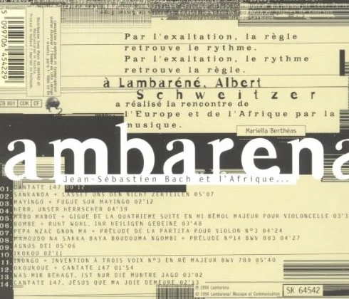 Lambarena-Bach Goes to Africa