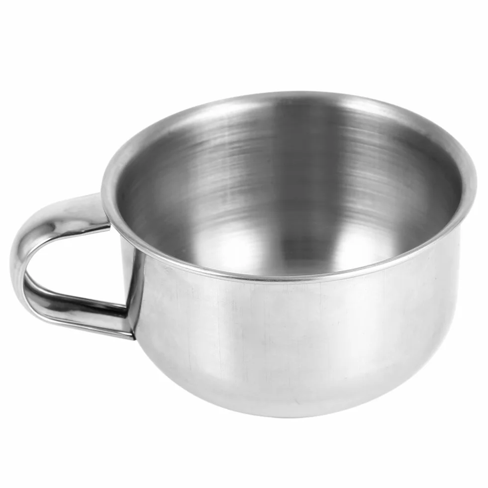 Miska do golenia ze stali nierdzewnej kubek na mydło narzędzie do golenia