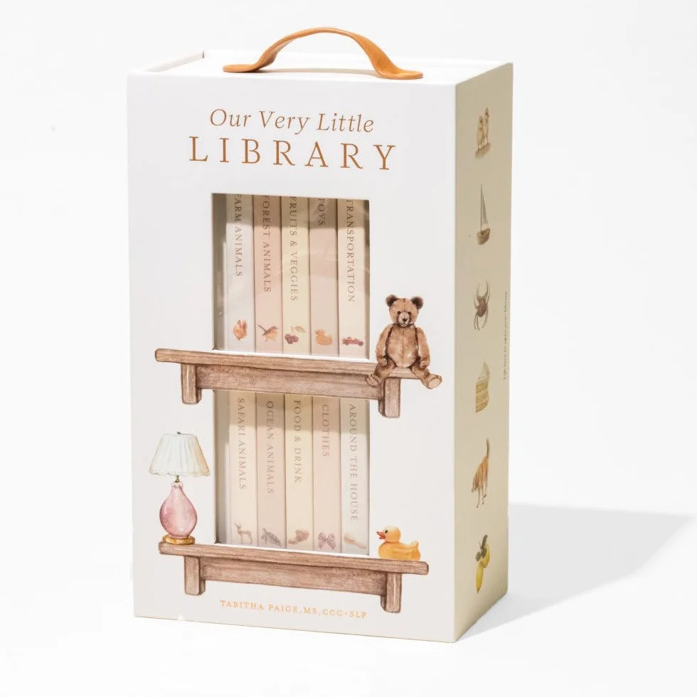 Our Very Little Library Board Book Set: A Foundational Language Vocabulary Board Book Set for Babies: 9