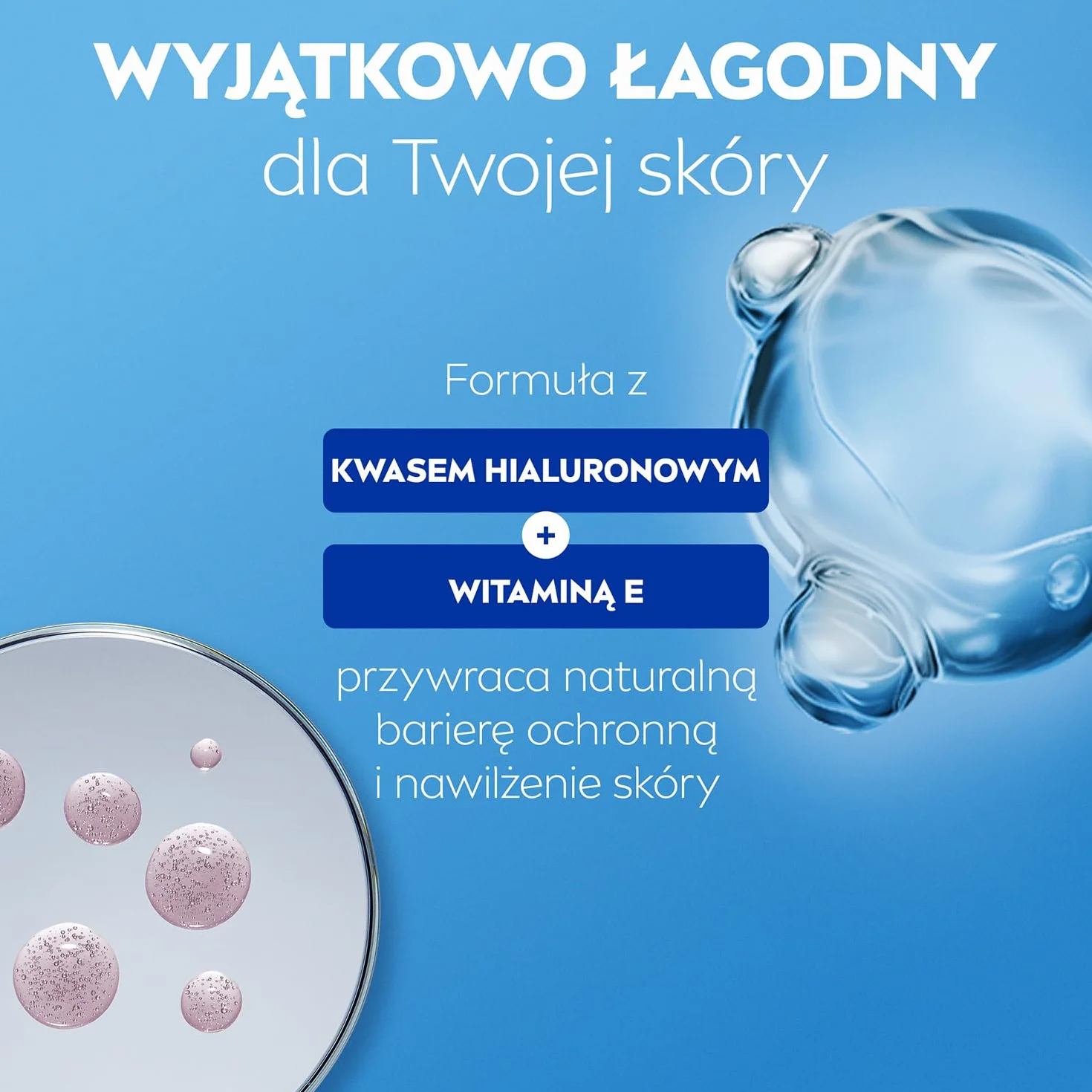 NIVEA Derma Control Restore Regenerujący żel pod prysznic z kwasem hialuronowym i witaminą E 250 ml