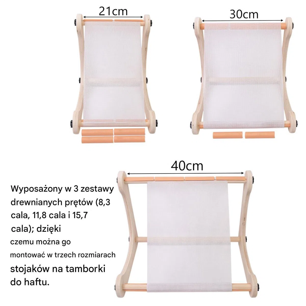 Hafciarski Na Kolana Regulowana Drewniana Podstawa Do Ekspozycji Haftu | Ramki Do Ręcznego Wyszywania Wzory Hafciarskie Przenośny Ekspozytor Szycia Punch Needle Drewniany Do Pikowania I Rękodzieła
