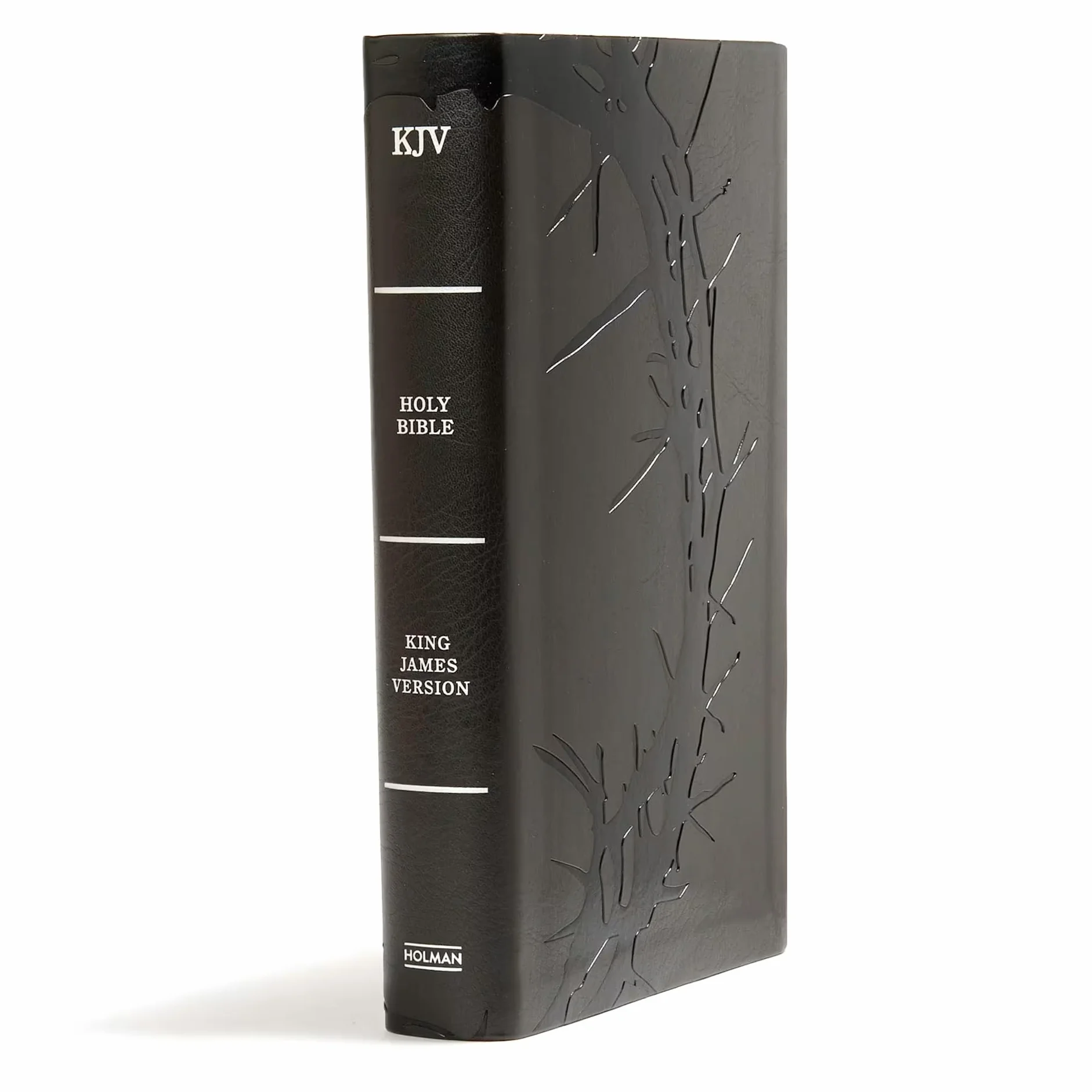 KJV Large Print Personal Size Reference Bible, Charcoal Leathertouch