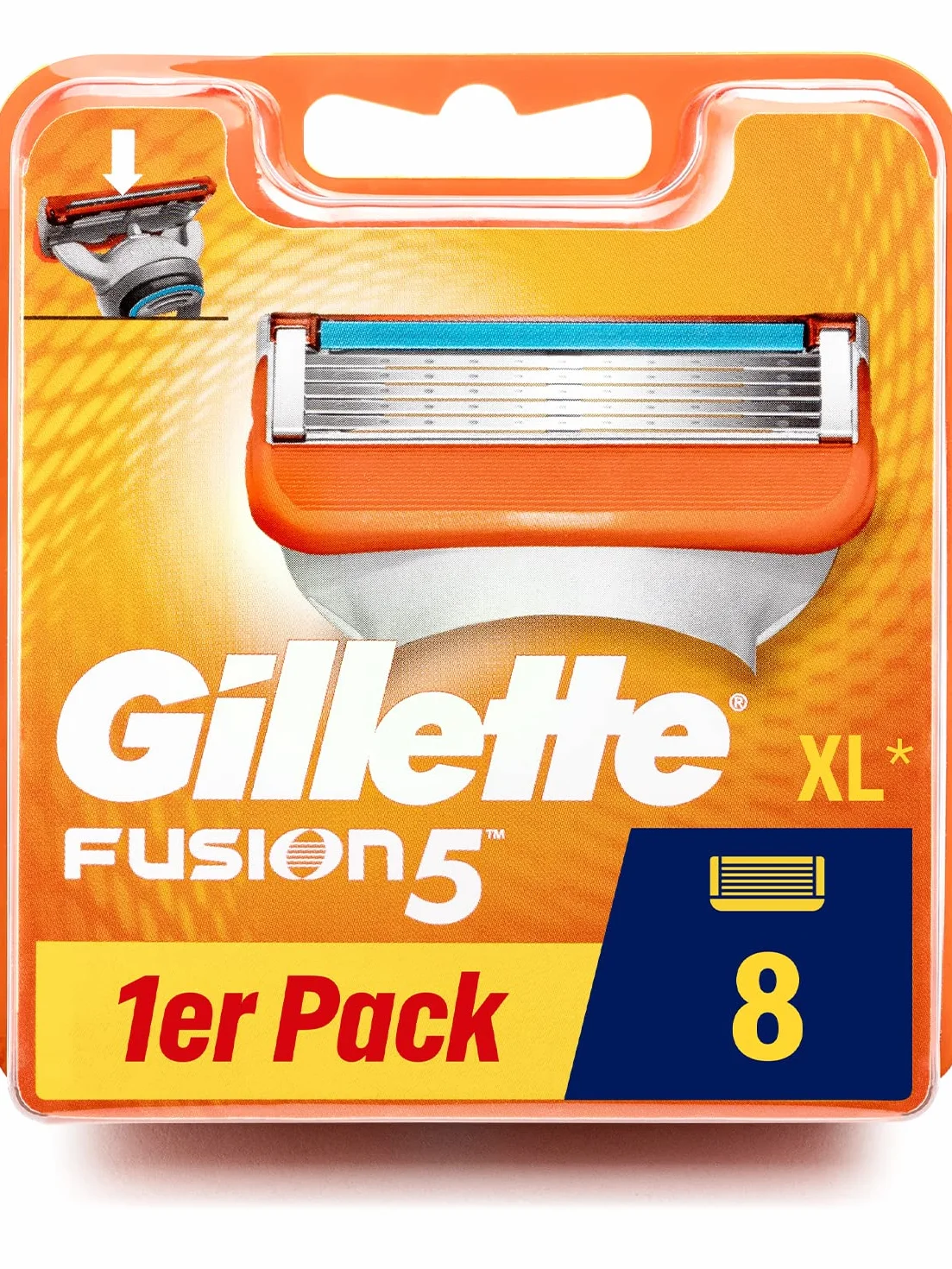Gillette Fusion 5 Zestaw Wymiennych Ostrzy 8 sztuk