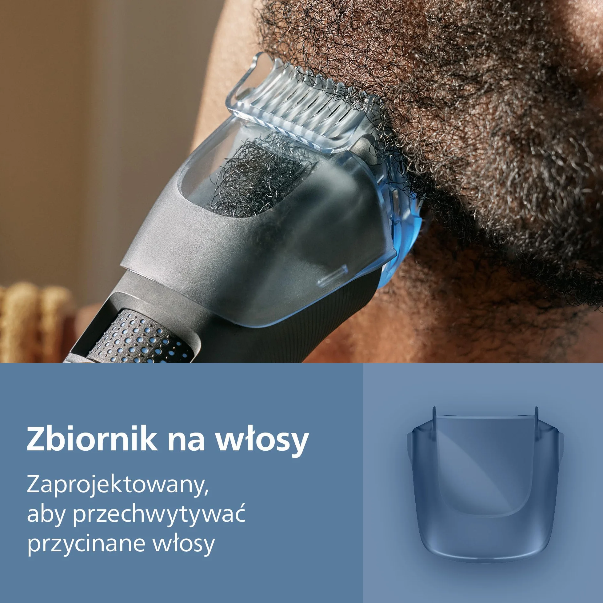 Philips Trymer do brody Seria 5000 BT5785/30, samoostrzące się metalowe ostrza, 40 ustawień, wodoodporny