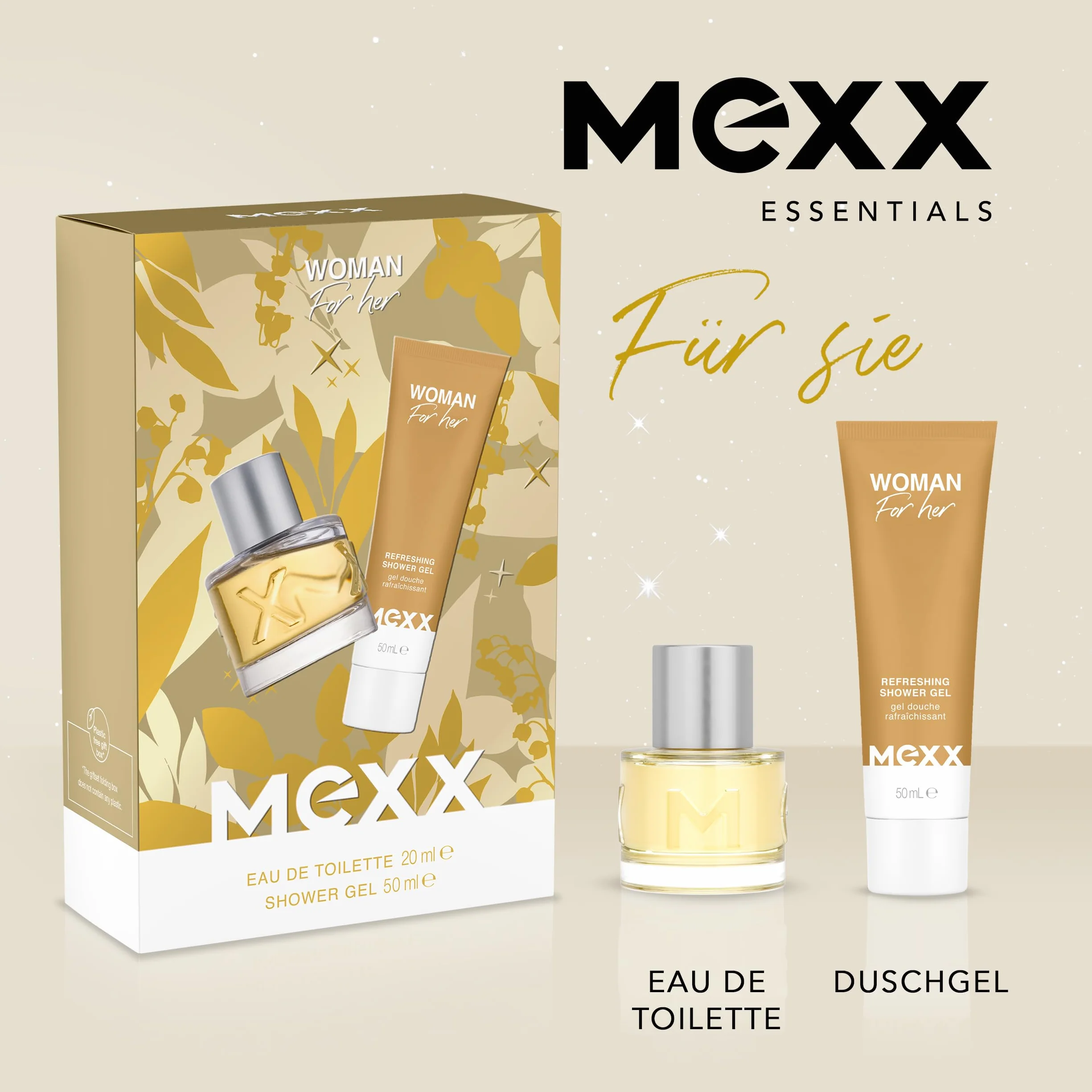 MEXX Opakowanie prezentowe Woman Eau de Toilette 20 ml + żel pod prysznic 50 ml