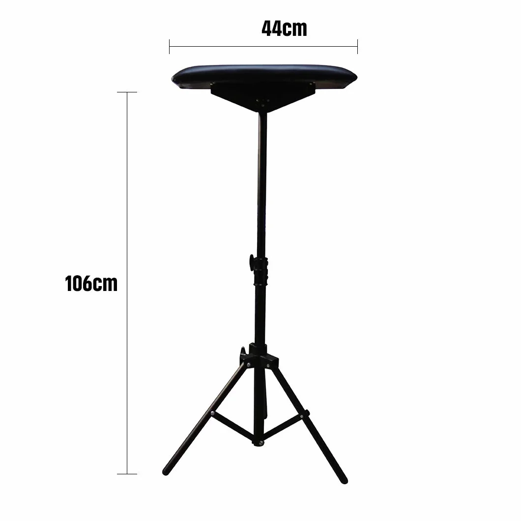 Armrest Tattoo Arm Reszta Leg Stand Heavy Duty Height Adjustable Hand Lever Tattotoo podłokietnik (czarny)