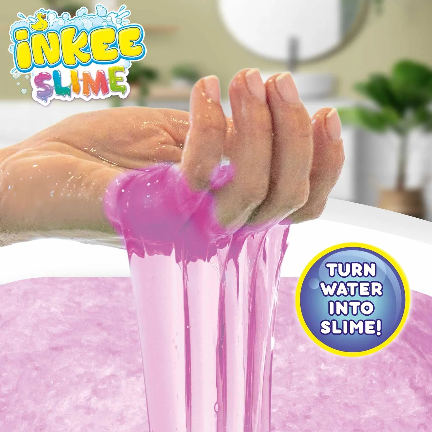INKEE Bath Slime Mini Zestaw 4 Sztuk Szlam Kąpielowy dla Dzieci z Witaminą E i Aromatem