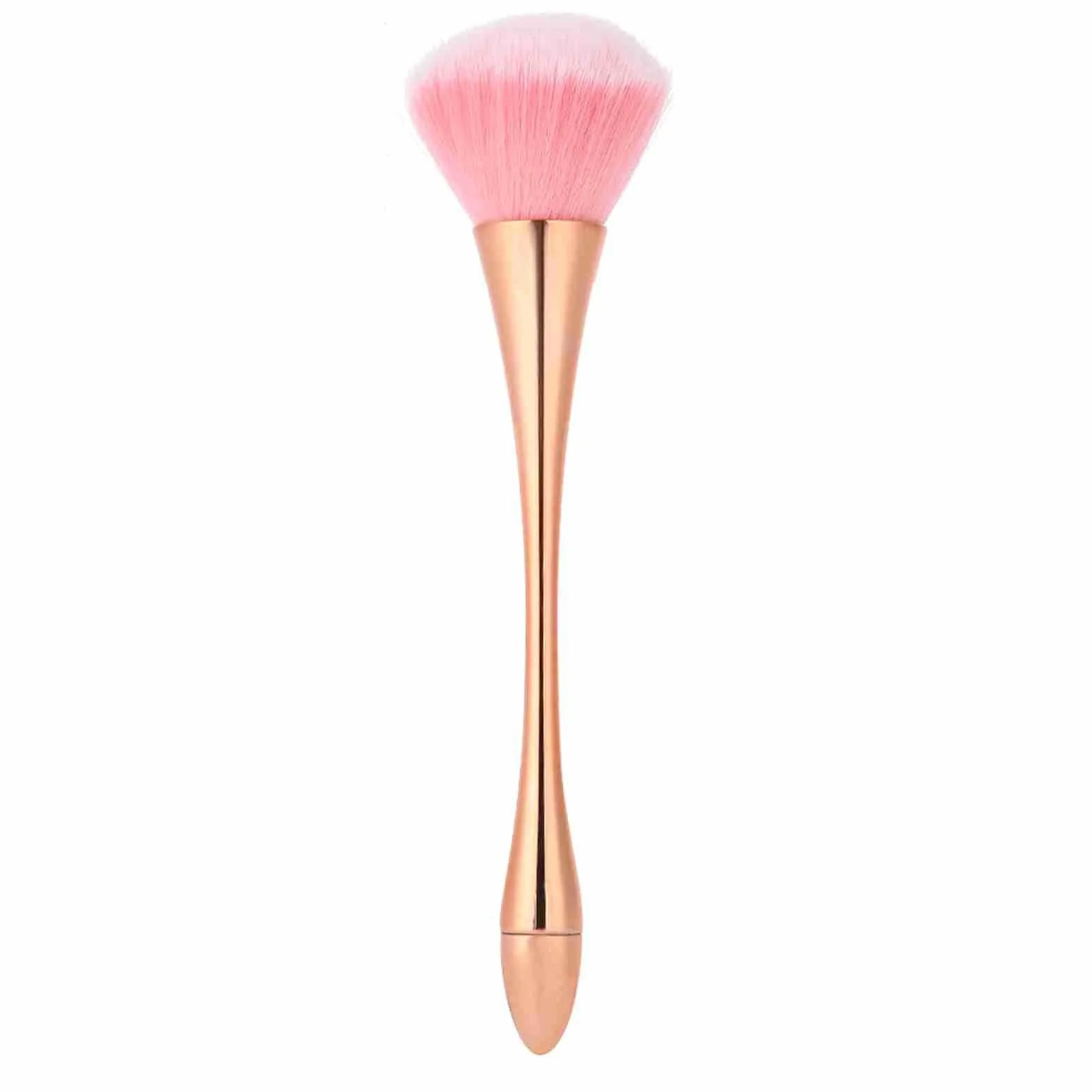 Generic Pędzel do Paznokci, Wielofunkcyjne Narzędzie do Paznokci, Dobrze Zaprojektowane do Domu Manicure Salon Salon Kosmetyczny (Różowe złoto)