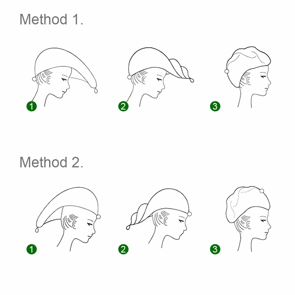 ACWOO Ręcznik Turban do Włosów z Mikrofibry 3 sztuki Szybkoschnący Różowy Szary Fioletowy