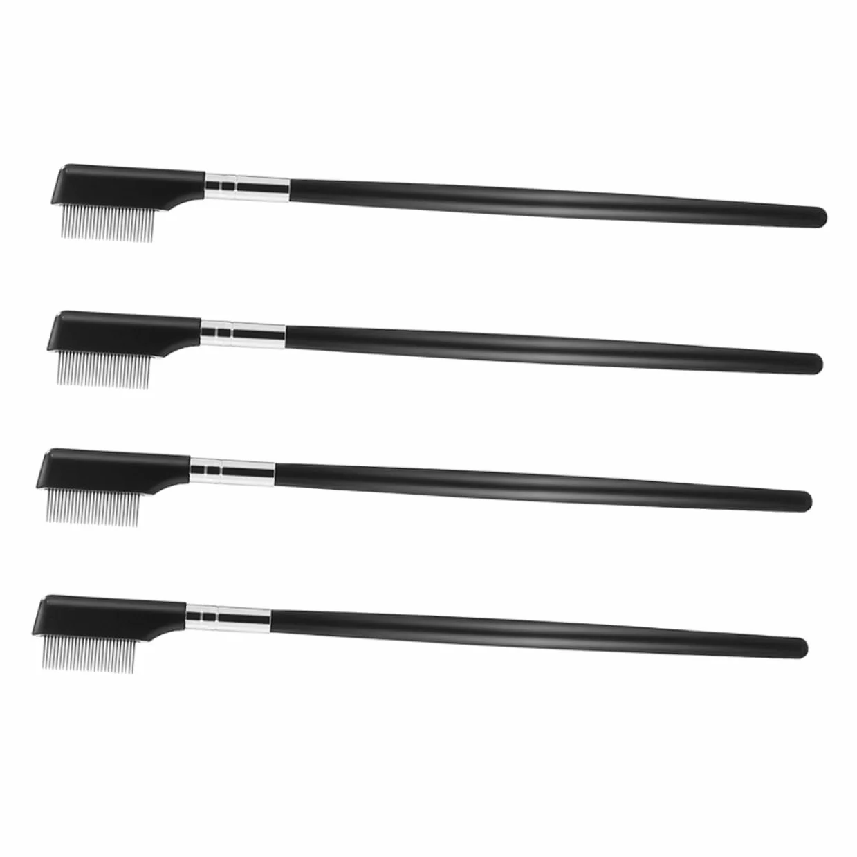 Metalowy Grzebień Do Rzęs Stal Nierdzewna Separator Ergonomiczny Uchwyt Narzędzie Do Makijażu Oczu