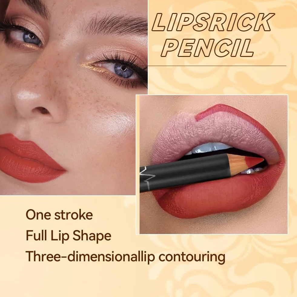 LOPHE Zestaw 12 sztuk konturówek do ust, wodoszczelny matowy lip liner, ołówek do ust nierozmazujący się